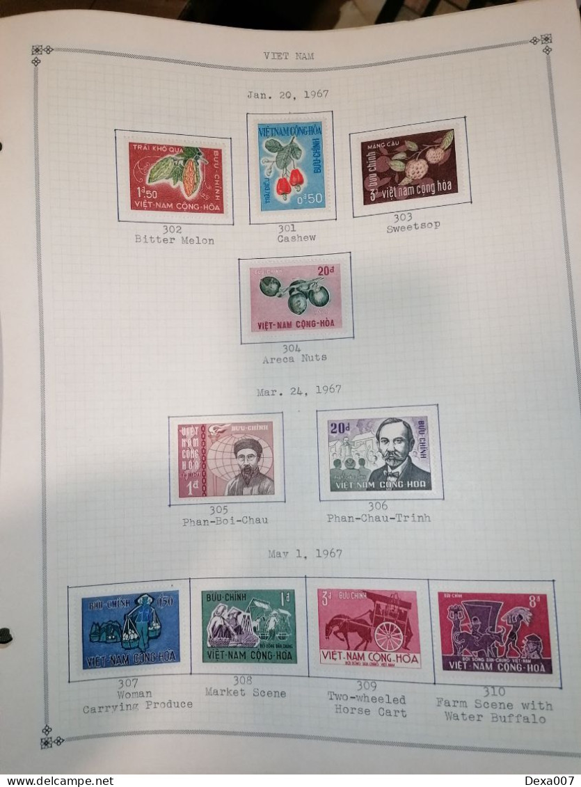 Vietnam, almost complete on pages MH 1000+ euro value