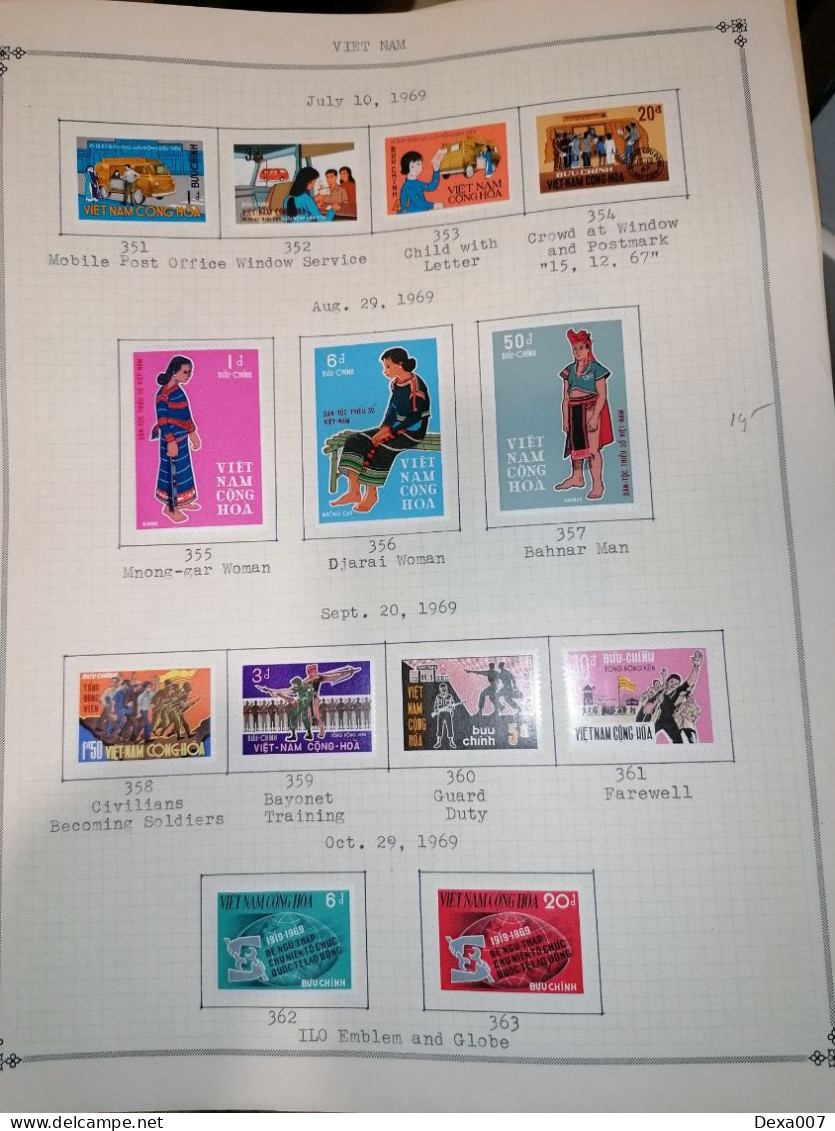 Vietnam, almost complete on pages MH 1000+ euro value