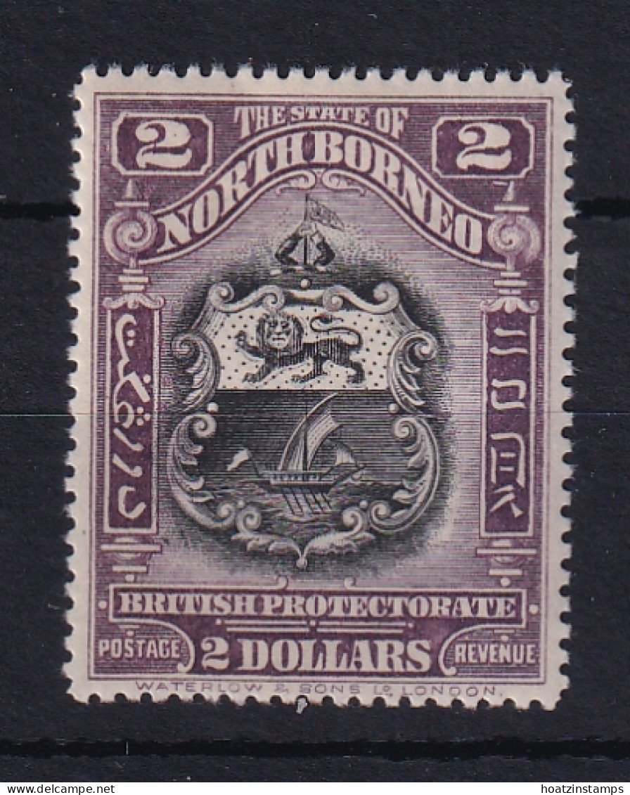 North Borneo: 1911   Arms   SG181   $2    MH - Bornéo Du Nord (...-1963)