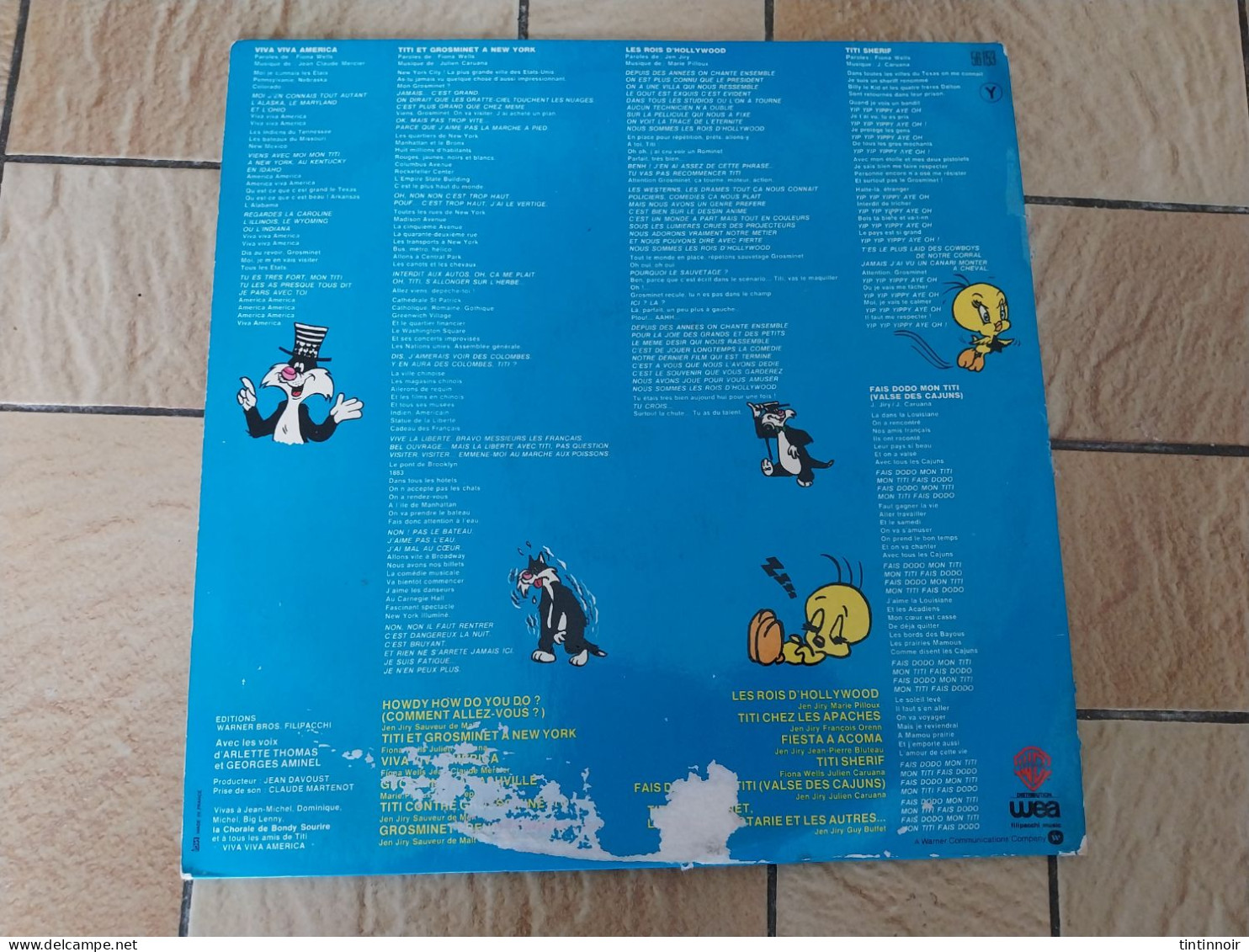 Vinyle 33 T Titi Et Sylvestre Viva Viva America - Niños