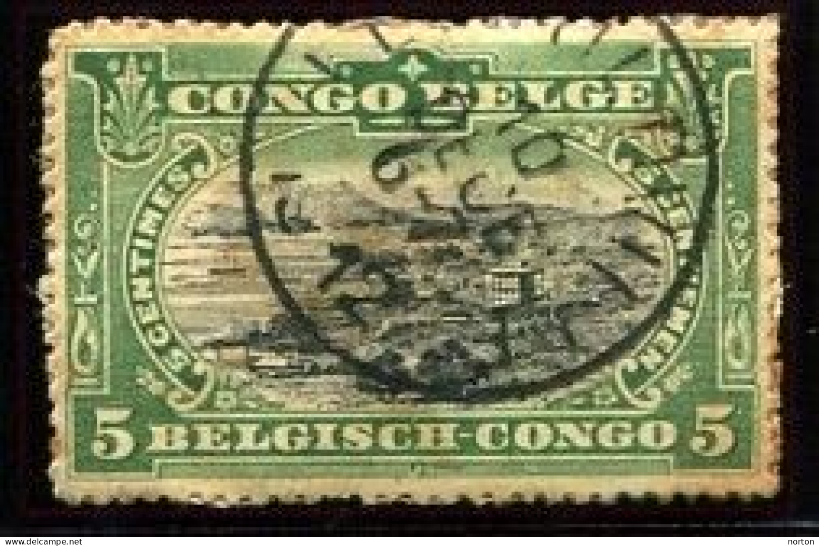 Congo Léopoldville Oblit. Keach 1.10-DMtY Sur C.O.B. 54 Le 10/12/1912 - Gebraucht