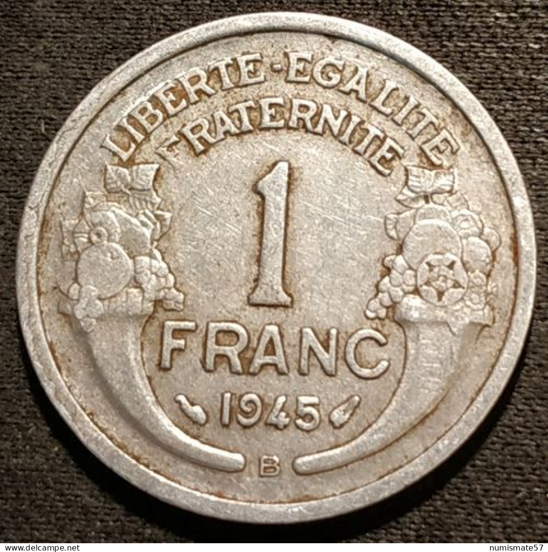 FRANCE - 1 FRANC 1945 B - Morlon - Gad 473 - KM 885a.2 - 1 Franc