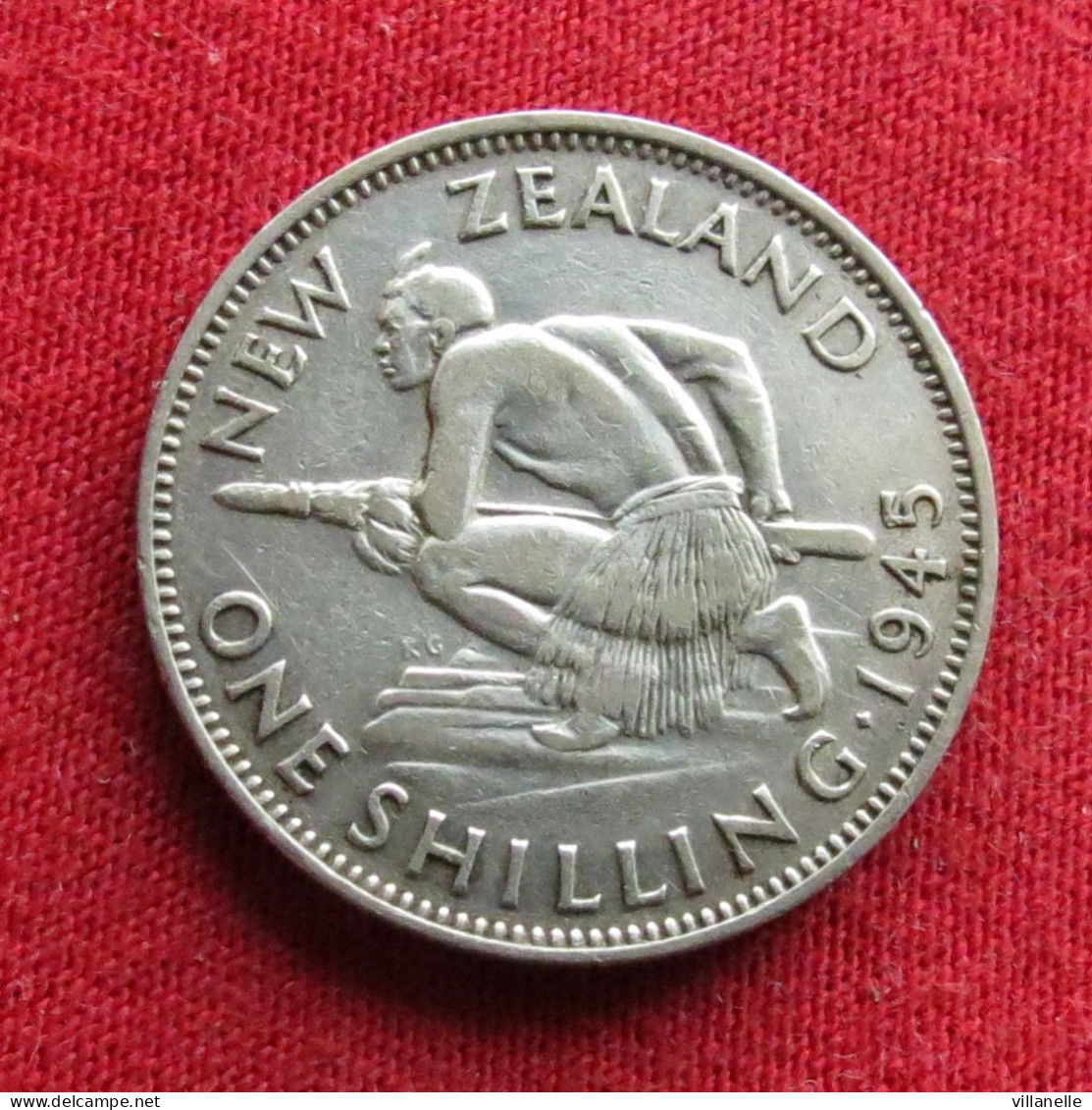 New Zealand 1 Shilling 1945  Nova Zelandia Nuova Zelanda Nouvelle Zelande W ºº - Nieuw-Zeeland