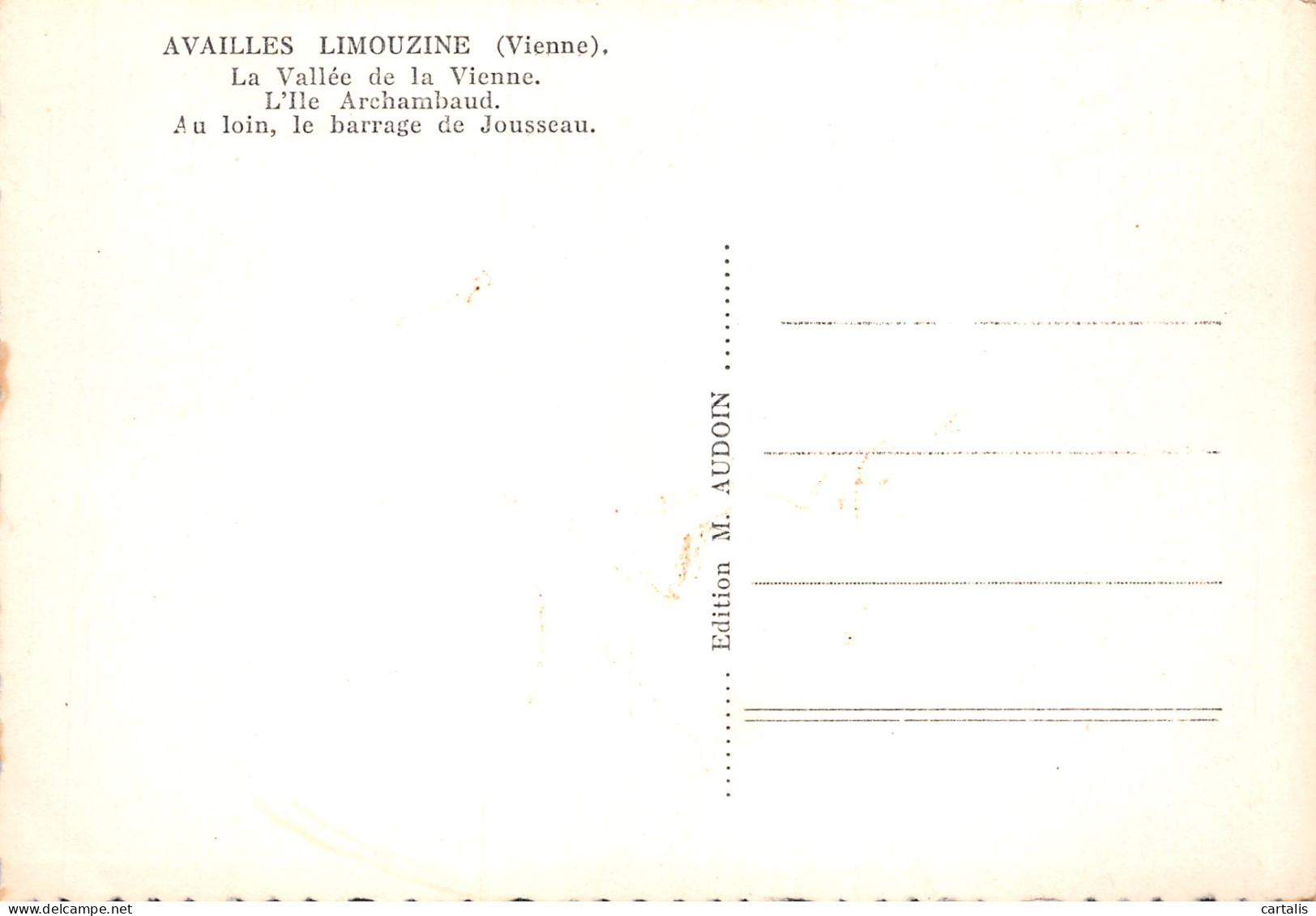 86-AVAILLES LIMOUZINE-N°C4037-C/0063 - Availles Limouzine