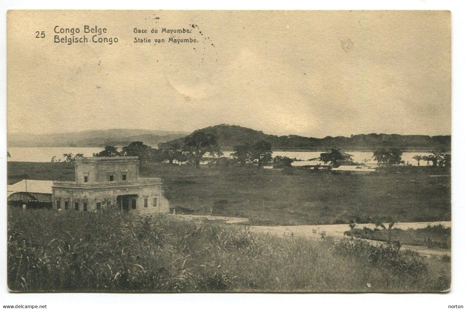 Congo Léopoldville Oblit. Keach 1.10-tDMY Sur Entier Postal Vers Cuesmes Le 20/08/1914 - Brieven En Documenten
