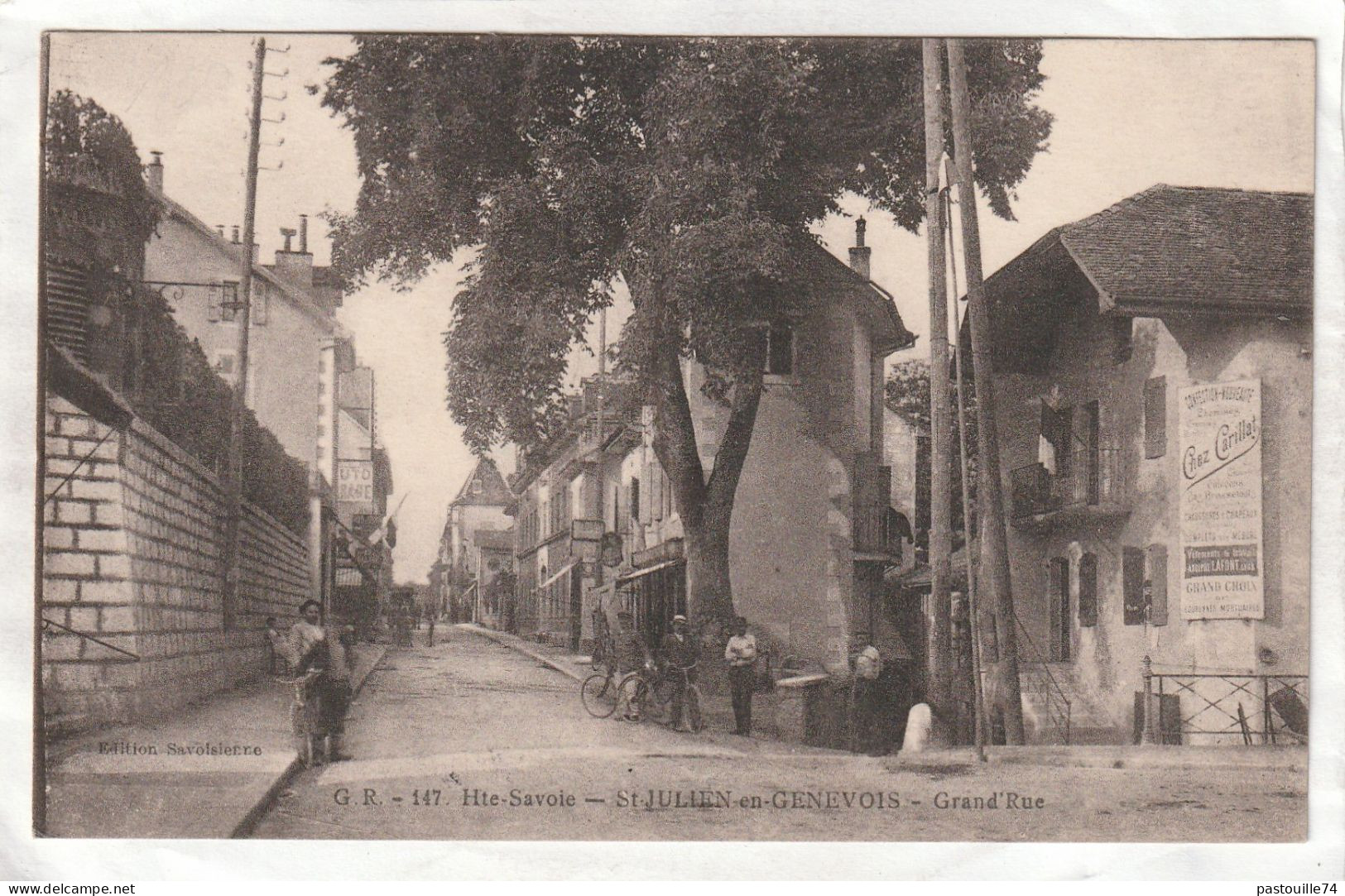 CPA :  14 X 9  -  ST-JULIEN-en-GENEVOIS  -  Grand'Rue - Saint-Julien-en-Genevois