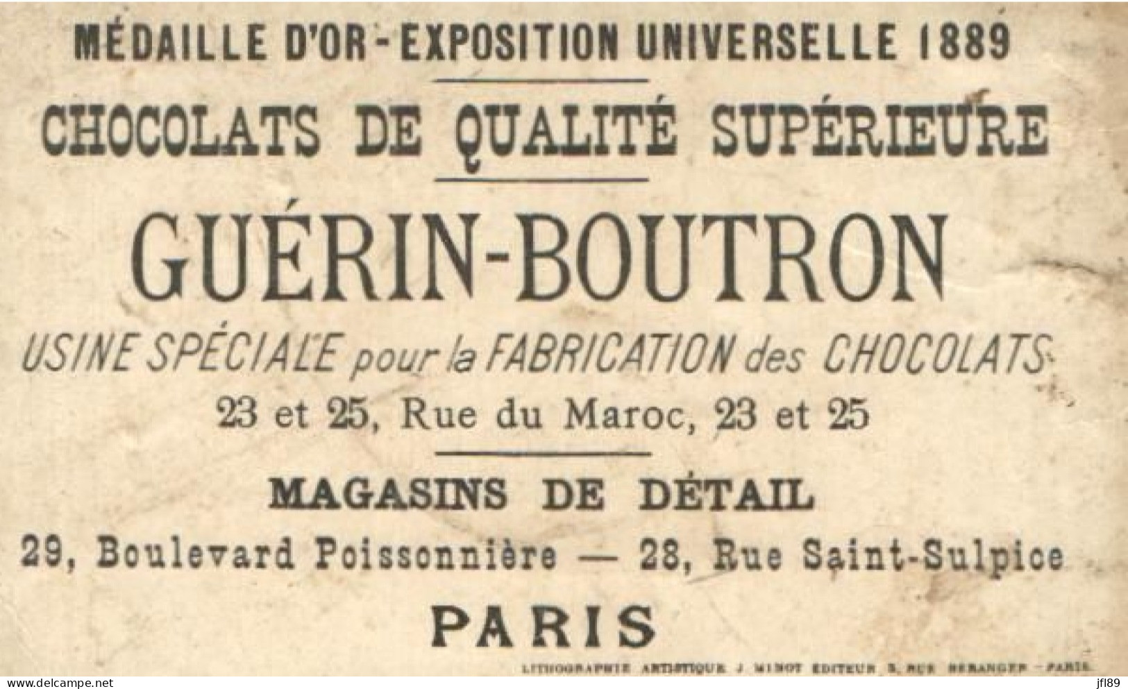 Chromos - Guérin-Boutron - Chocolat - 5286 - Chocolade