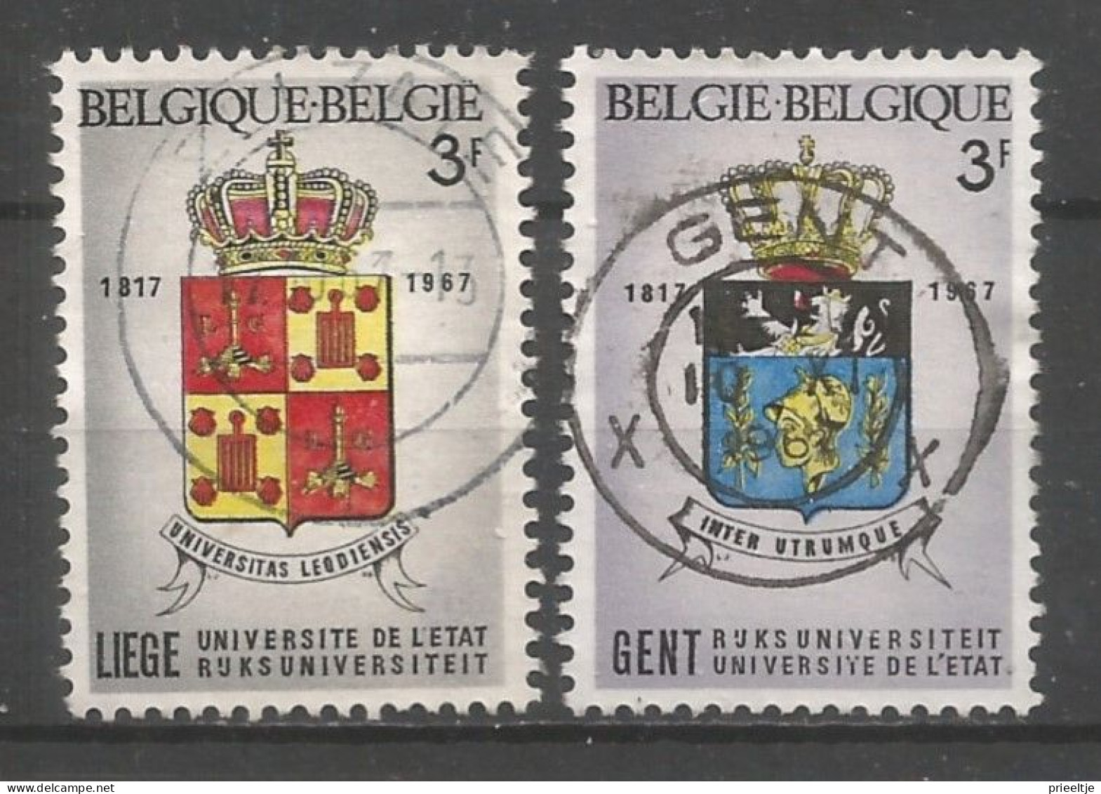 Belgie 1967 Univ. Luik En Gent  OCB  1433/1434 (0) - Gebraucht