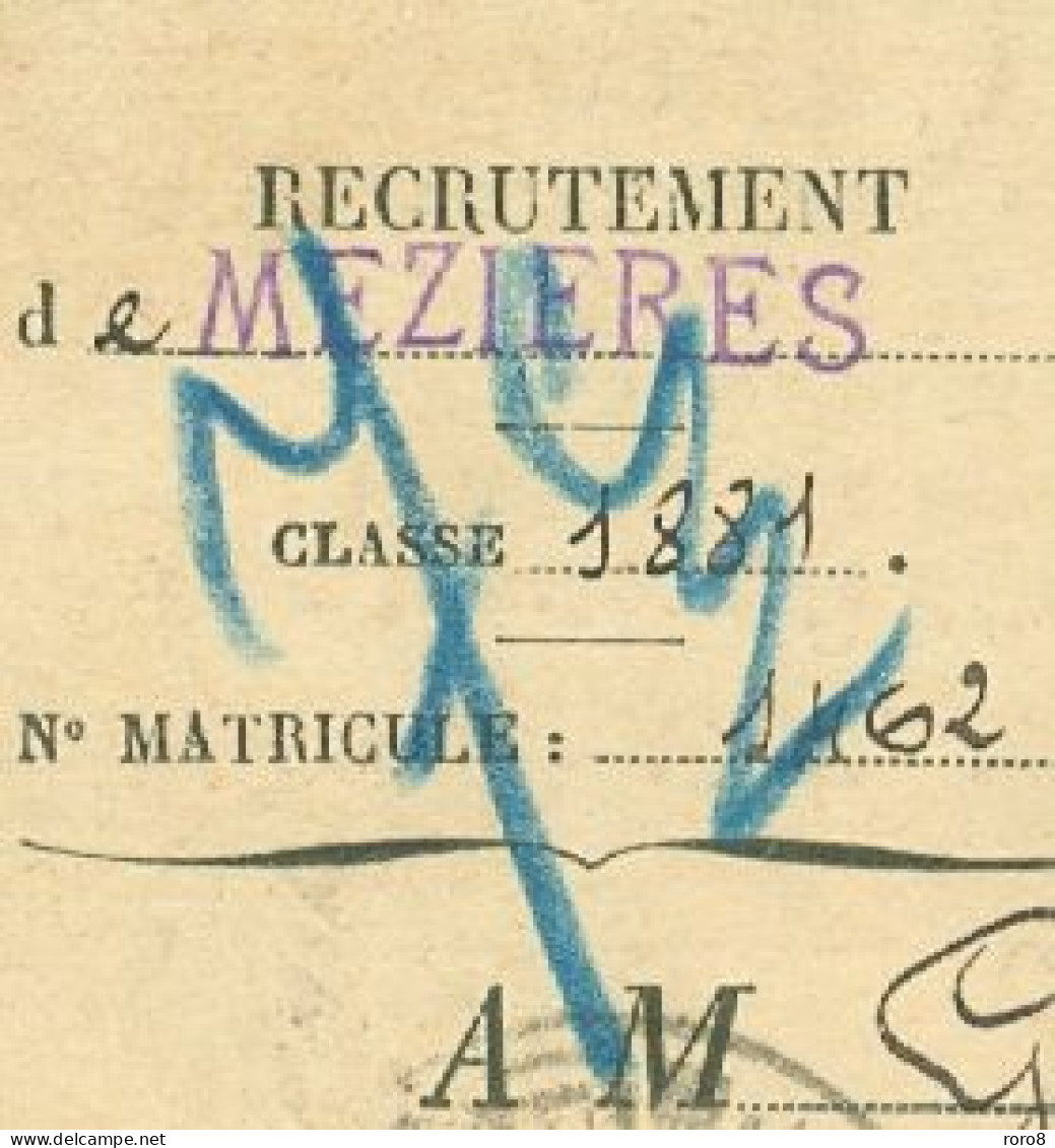 MILITARIA - ORDRE APPEL GUILWINOL Né à TRIEUX 1861=>91é REGIMENT INFANTERIE CLASSE 1881 Stationné à Sançy 1903 - Documenti