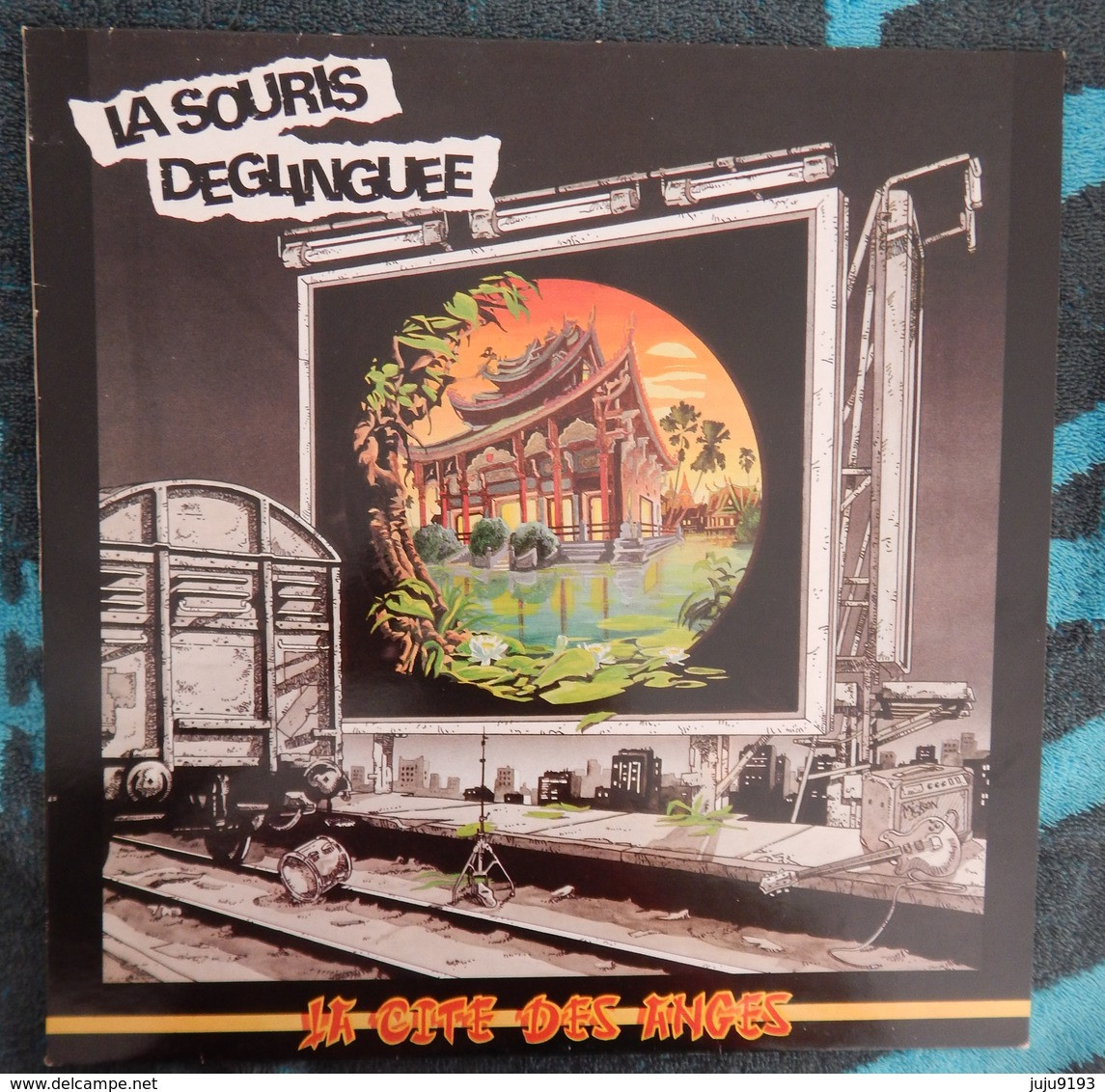 DISQUE VINYL LP 33 TOURS LA SOURIS DEGLIGUEE "LA CITE DES ANGES  ANNEE 1984 TRES BON ETAT RARE - Punk