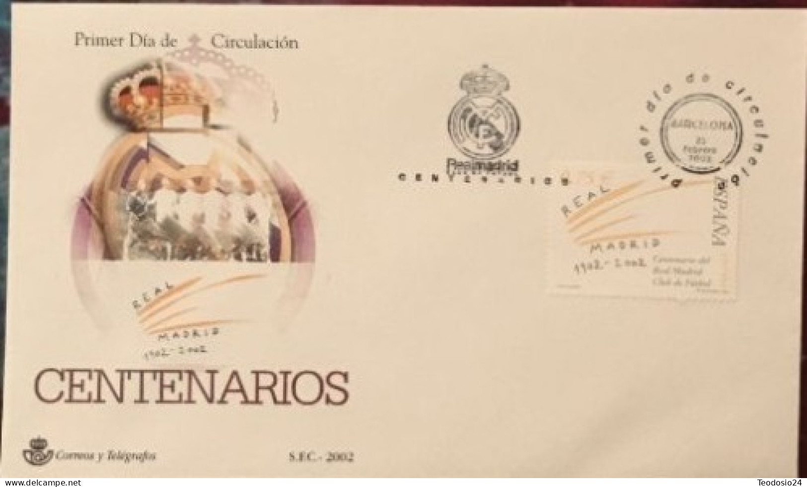 FDC  2002.-Real Madrid. - FDC