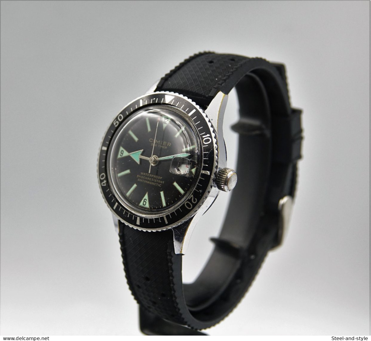 Watches : CIMIER HAND WIND DIVER SEA TIMER - Original - Running - Excelent Condition - Designeruhren