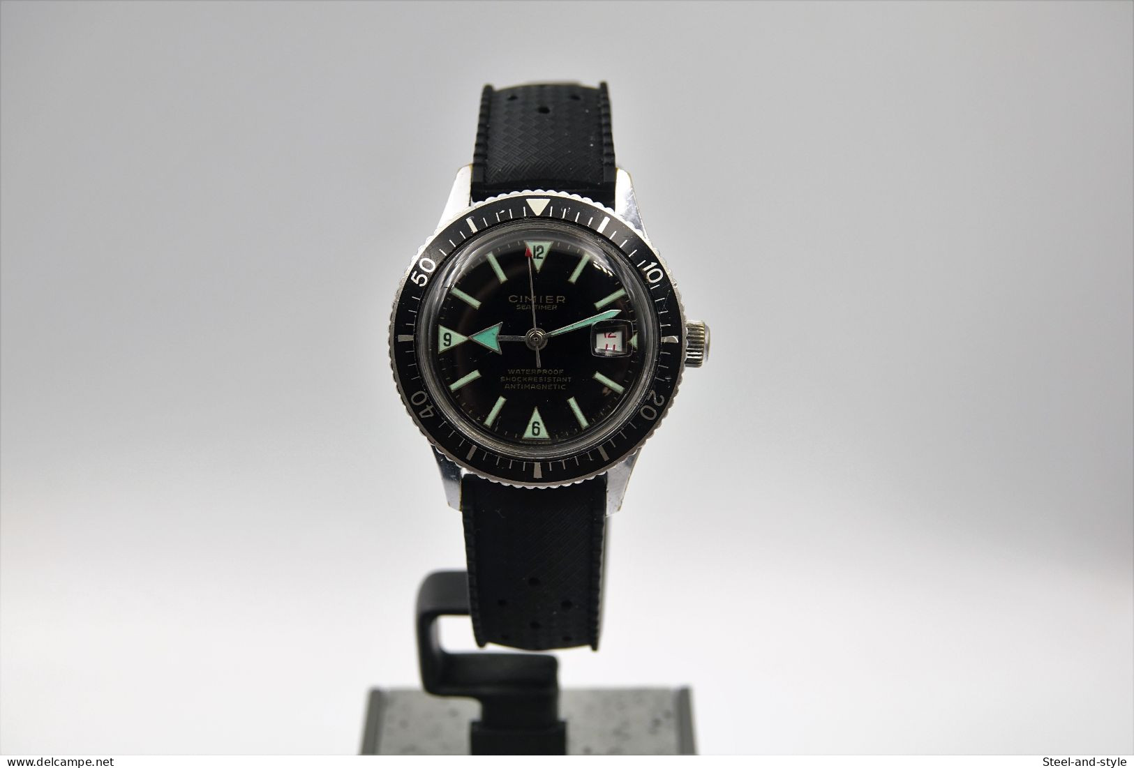 Watches : CIMIER HAND WIND DIVER SEA TIMER - Original - Running - Excelent Condition - Designeruhren