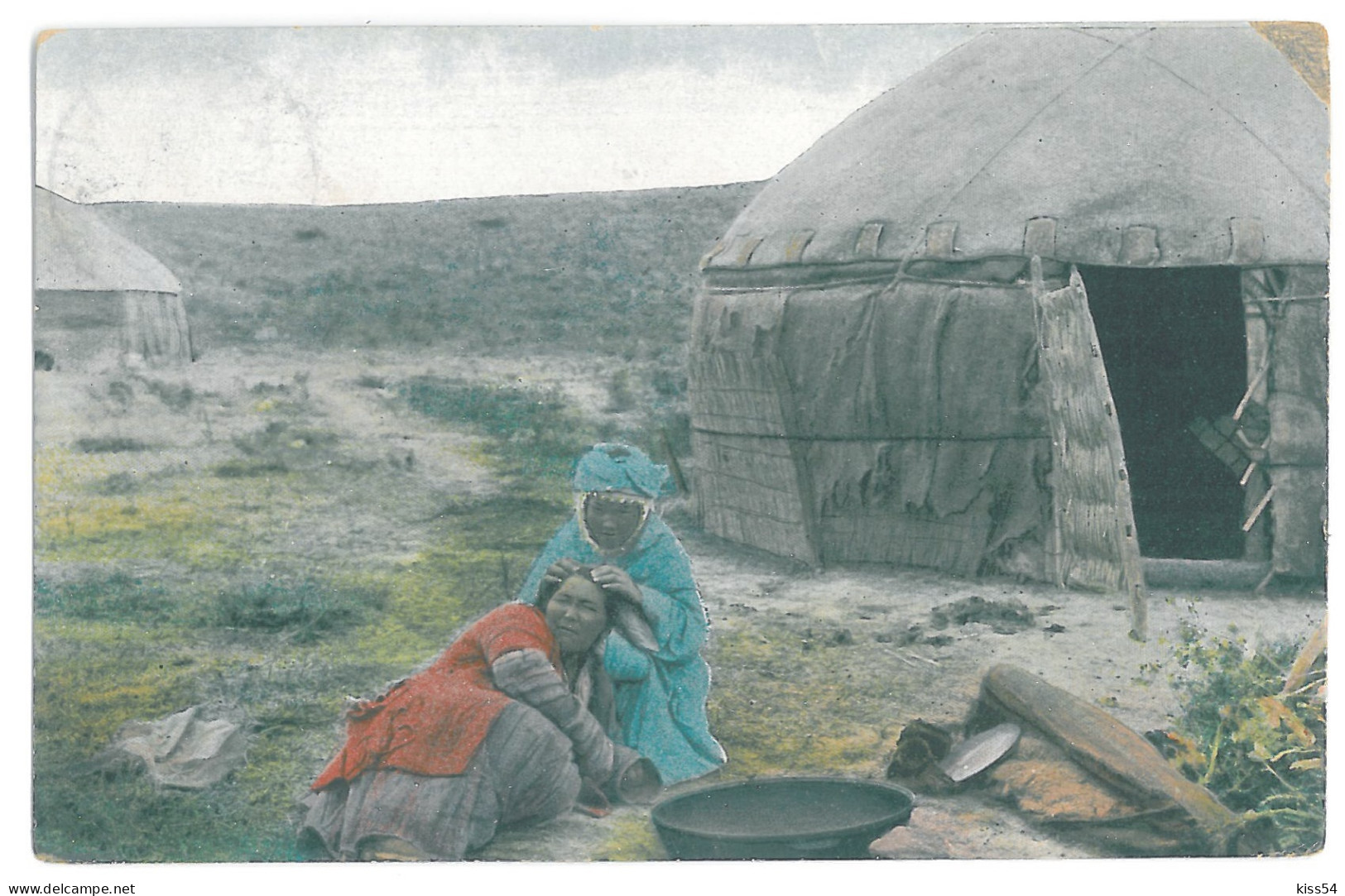 KYR 3 - 14676 ETHNIC NOMADS, Kyrgyzstan - Old Postcard - Used - Kirghizistan