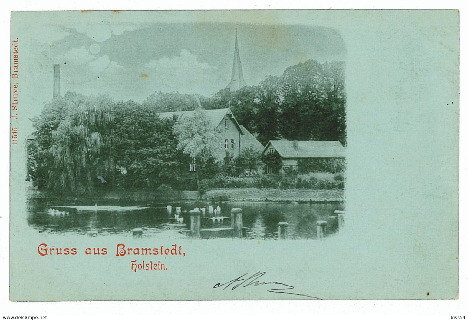 GER 54 - 5809 BRAMSTEDT, Litho, Germany - Old Postcard - Used - 1901 - Bad Bramstedt