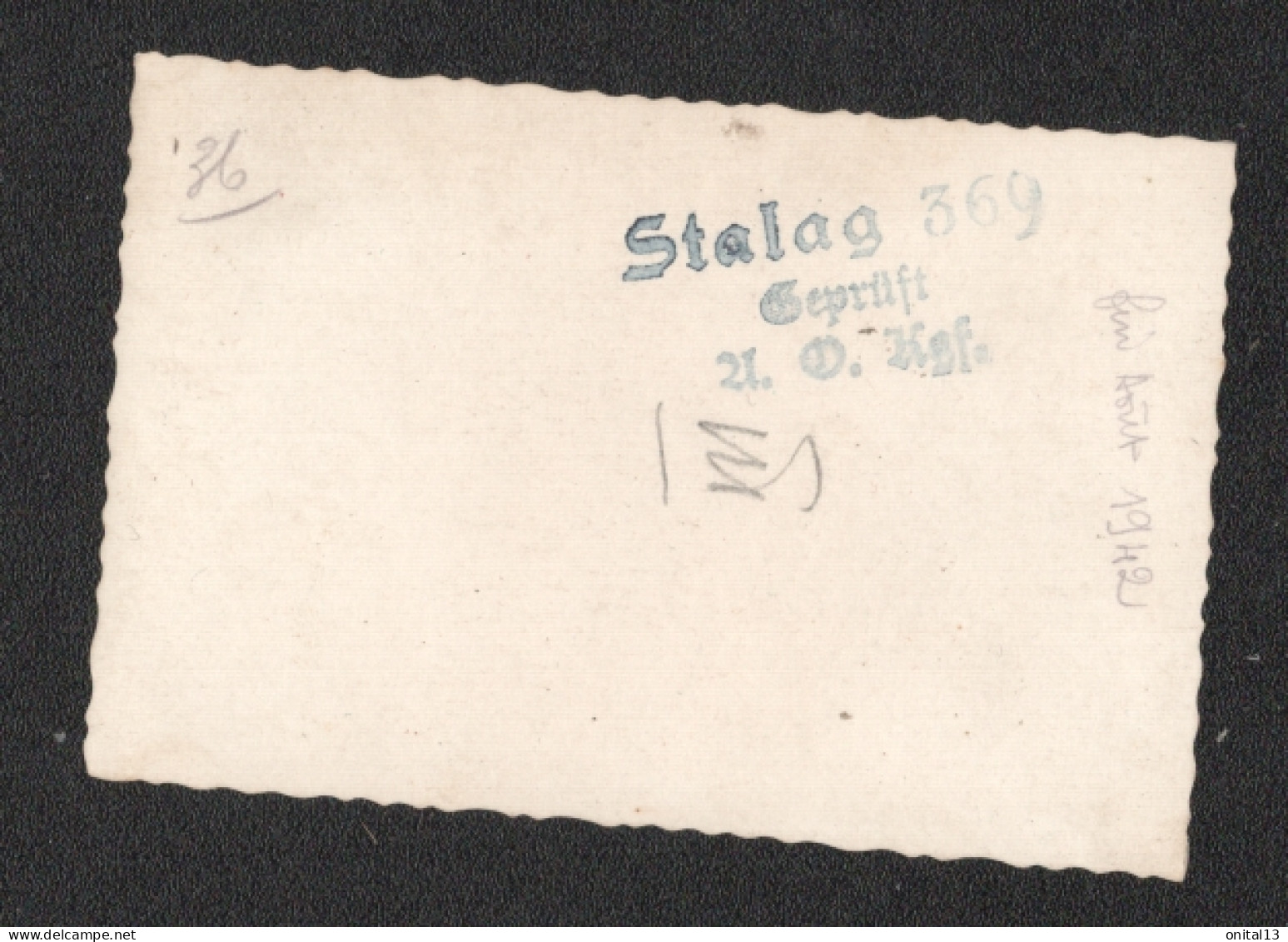 STALAG 369 CRACOVIE POLOGNE  / PHOTO IDENTITE PRISONNIER STALAG XII D / AOUT 1942 D3499 - Documenti