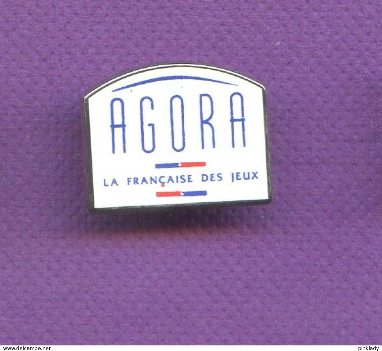 Rare Pins La Francaise Des Jeux Agora Signé Decat Paris Q742 - Jeux