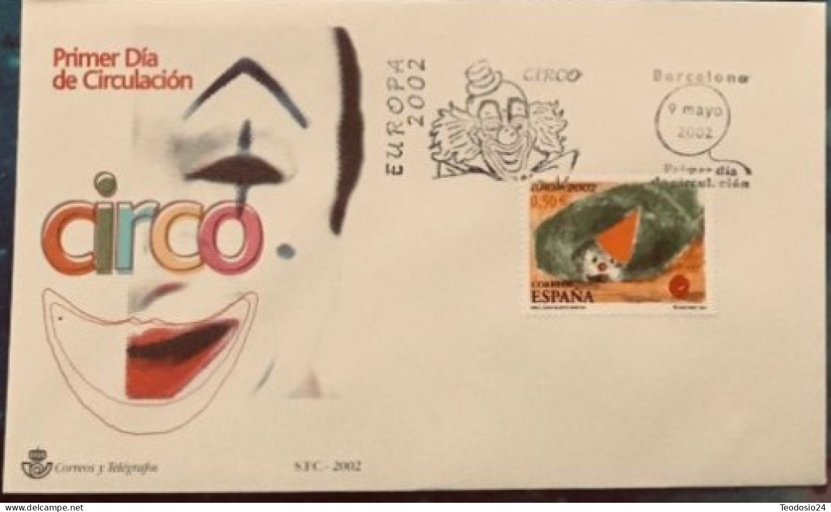 FDC  2002.- Circo - FDC