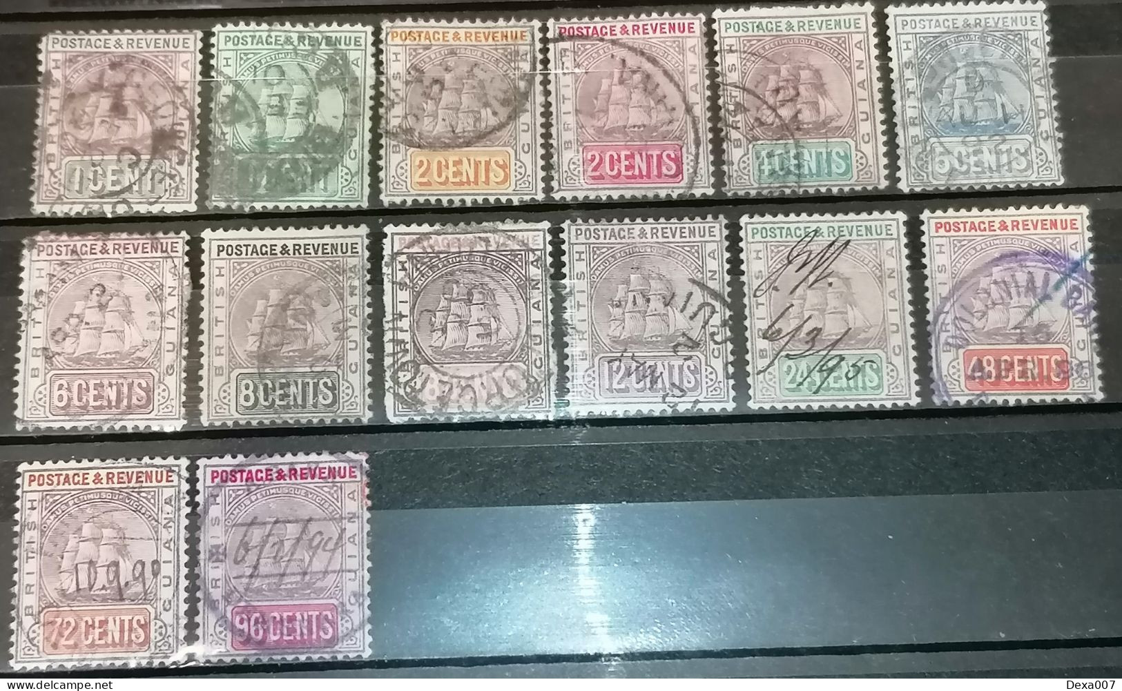 British Guiana 1889-1903 High Value Set - British Guiana (...-1966)