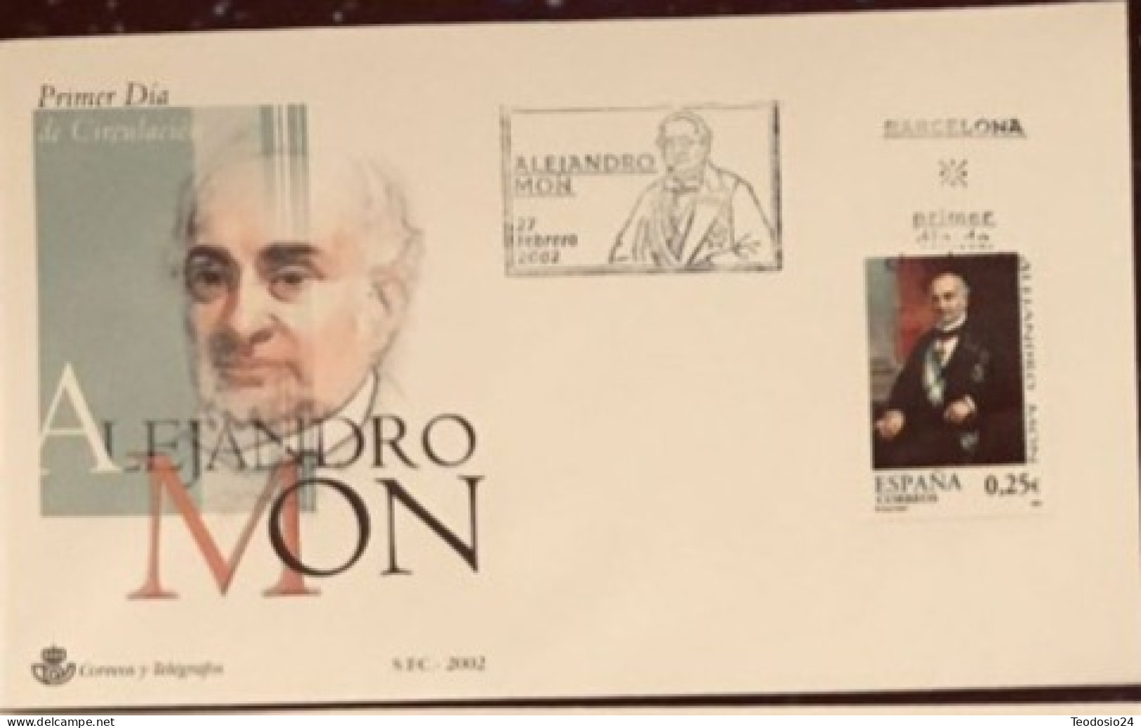 FDC  2002.- Alejandro Mon. - FDC