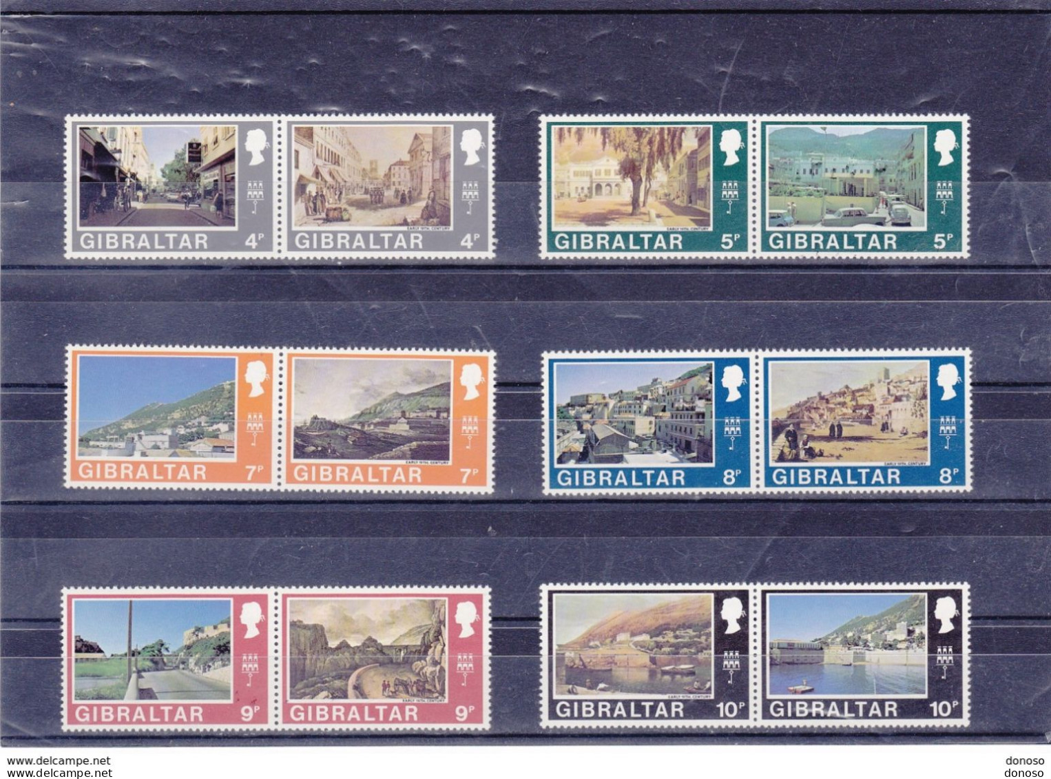 GIBRALTAR 1971 VUES DE GIBRALTAR SE TENANT  Yvert 239-270, Michel 244-275 NEUF** MNH Cote Yv:50 Euros - Gibraltar