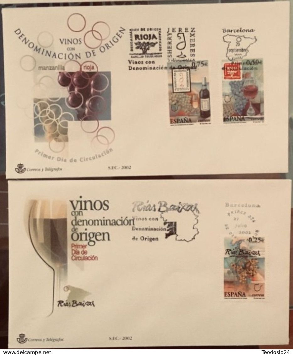 FDC  2002.- Vinos. Vino. - FDC