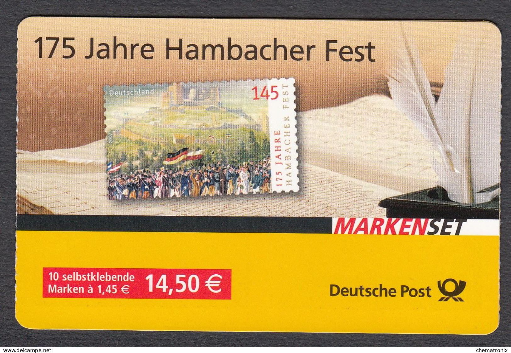 Germany 2007 -- 175 Year Hambacher Festival -- Mi: MH68 -- MNH** - 2001-2010