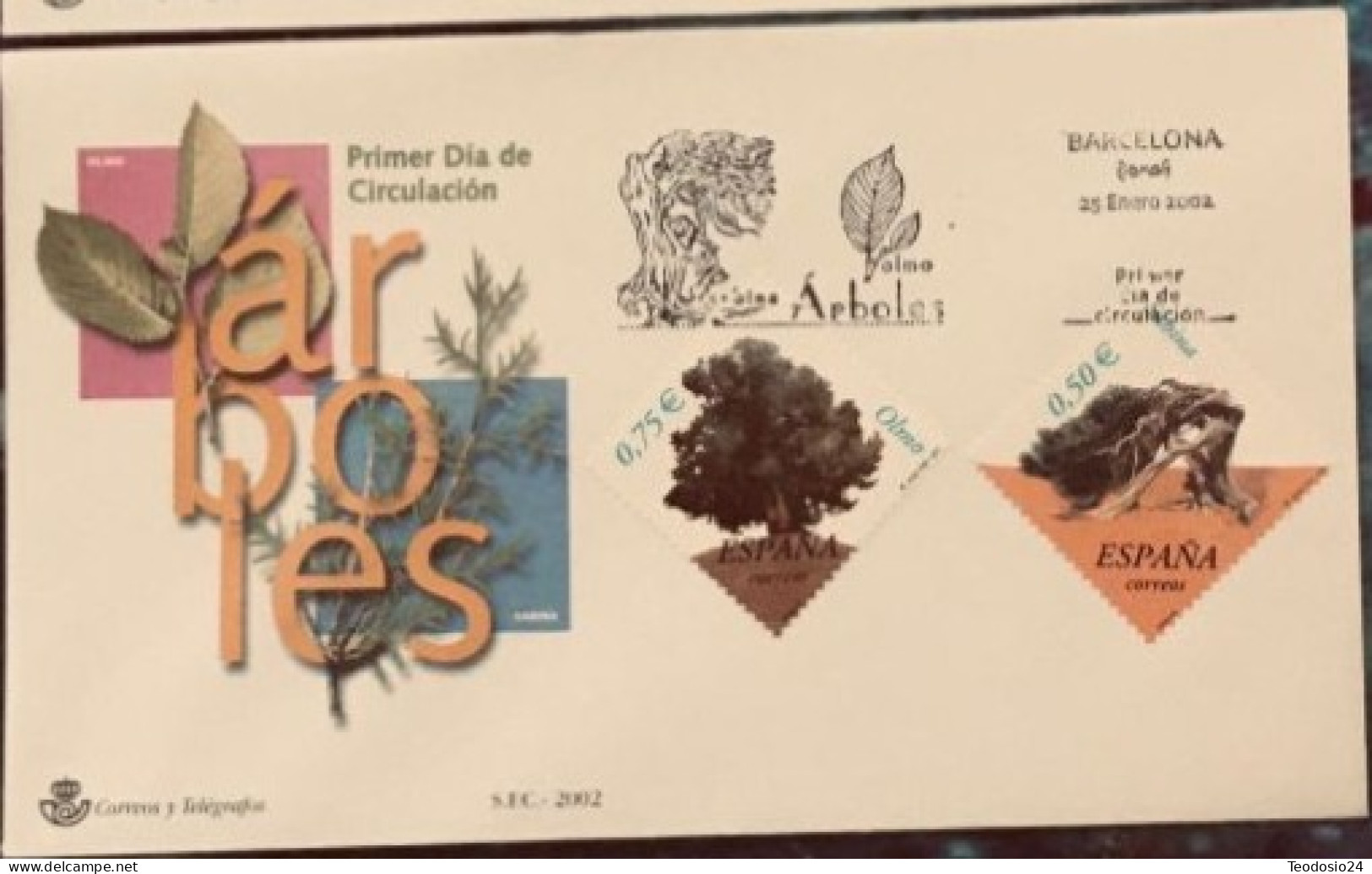 FDC  2002.- Arboles. - FDC