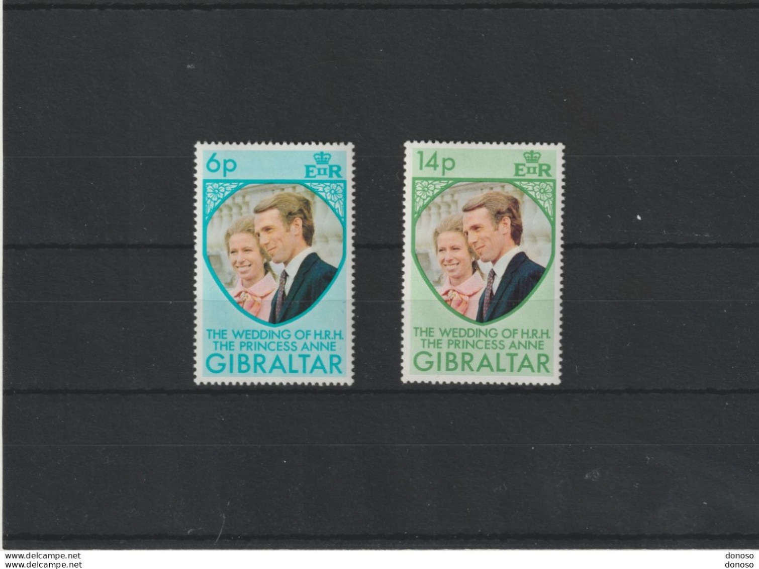 GIBRALTAR 1973 Princesse Anne Et Capitaine Phlllips Yvert 303-304 NEUF** MNH - Gibraltar