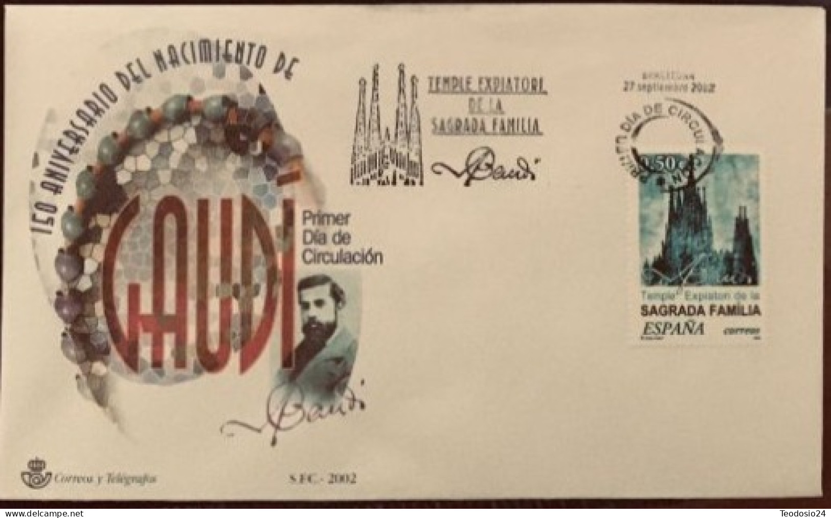 FDC  2002.- Gaudi - FDC