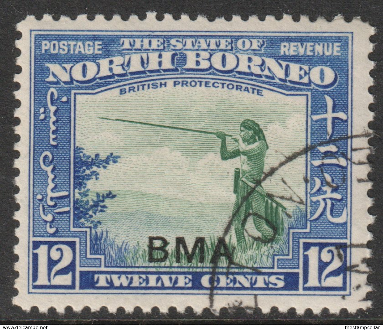 North Borneo Scott 215 - SG327, 1945 BMA 12c Used - North Borneo (...-1963)