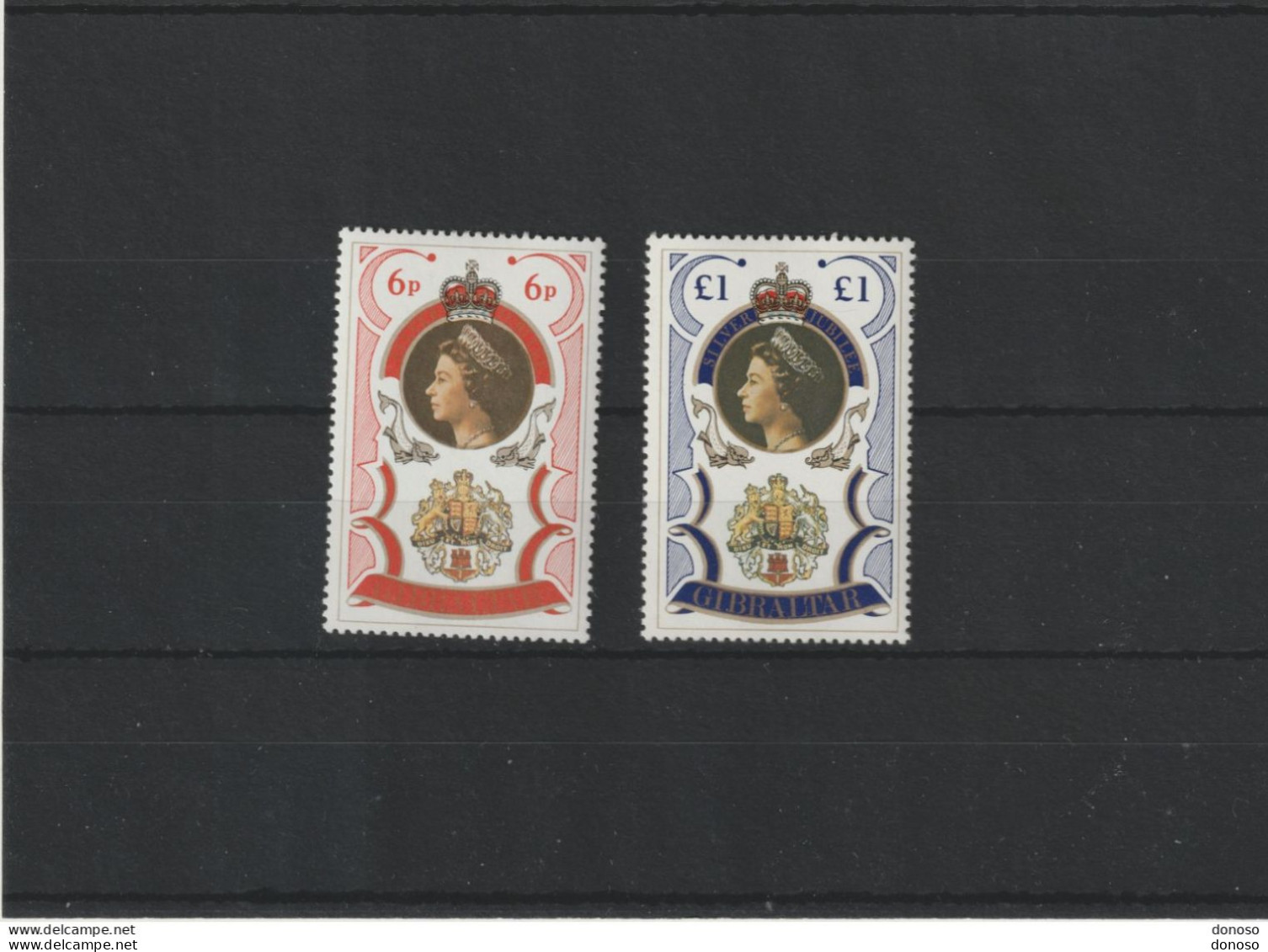 GIBRALTAR 1977 ELIZABETH II Yvert 346-347, Michel 346-347 NEUF** MNH Cote 4,50 Euros - Gibraltar