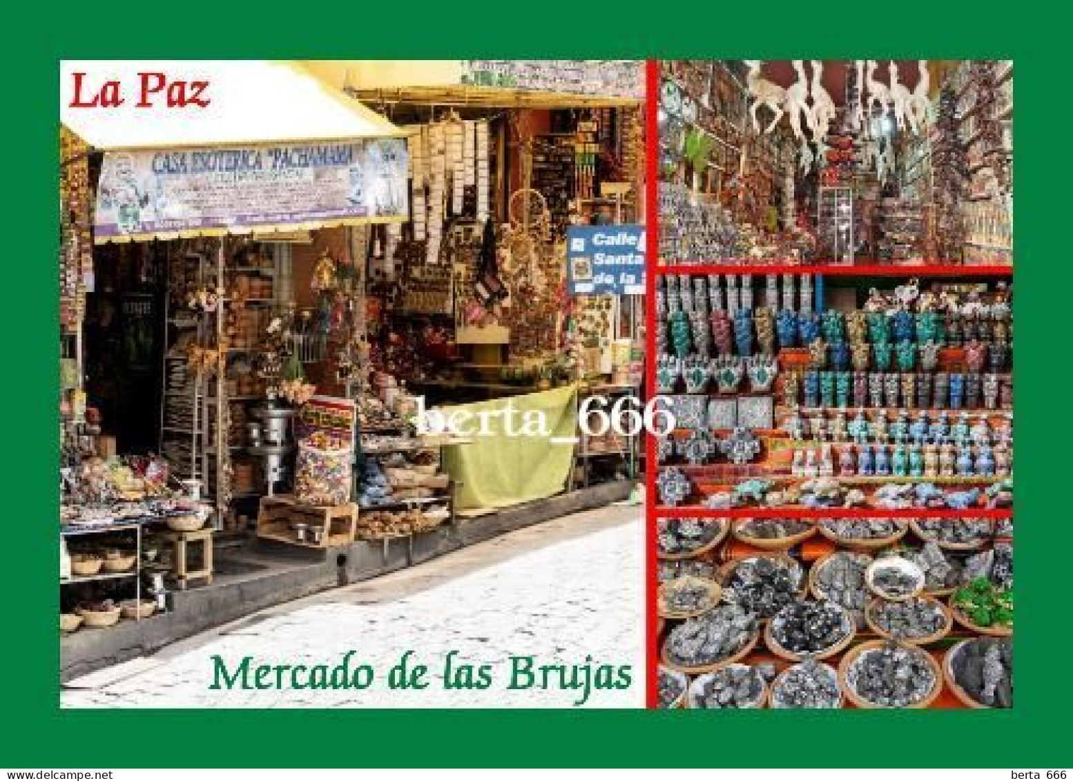 Bolivia La Paz Witches' Market New Postcard - Bolivie
