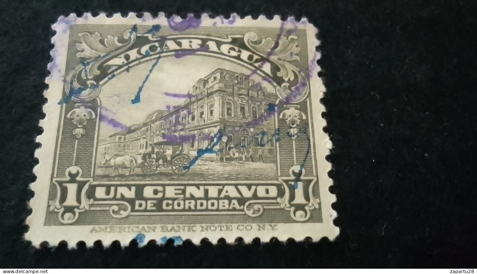 NİARAGUA- 1910-20   1  C.     DAMGALI - Nicaragua