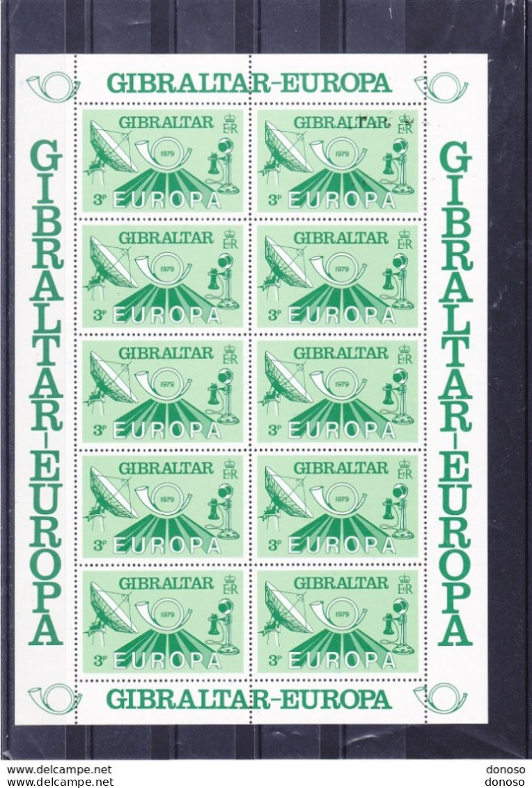 GIBRALTAR 1979 EUROPA 3 BLOCS DE 10 Yvert 393-395, Michel 392-394 NEUF** MNH Cote 20 Euros - Gibraltar