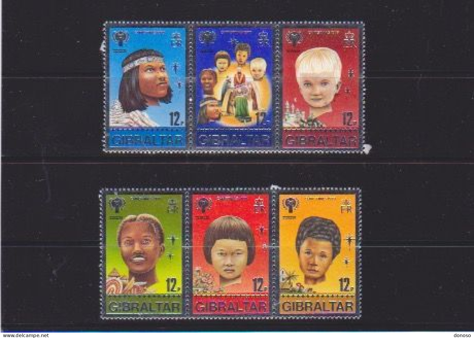 GIBRALTAR 1979 Année Internationale De L'enfant Yvert 397-402, Michel 395-400 NEUF** MNH Cote 3,60 Euros - Gibraltar