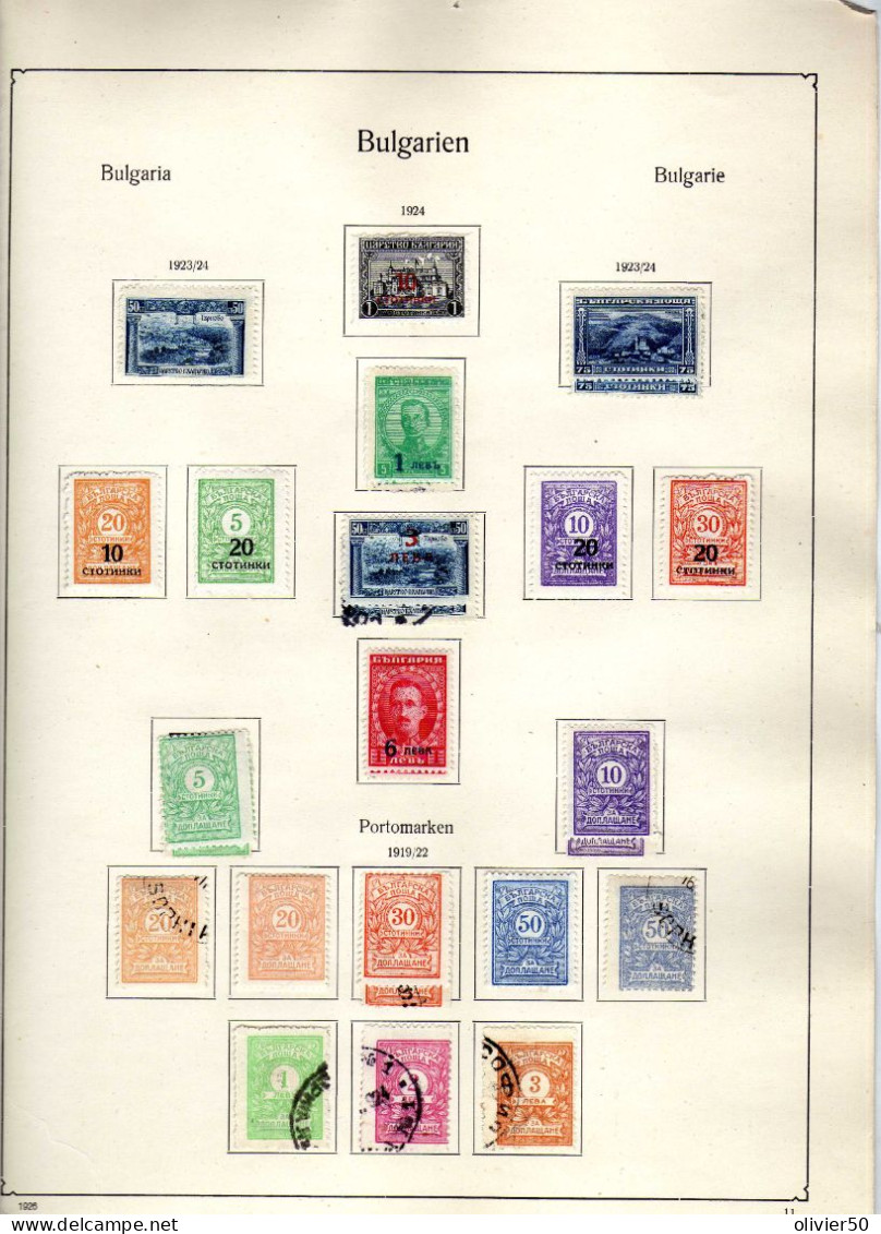 Bulgarie - (1919-24) - Boris III - Timbres-Taxe - Neufs* Et Obliteres - Neufs