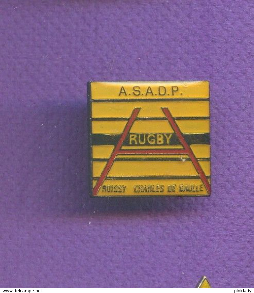 Rare Pins Rugby Asadp Aeroport De Paris Roissy Charles De Gaulle Q770 - Rugby