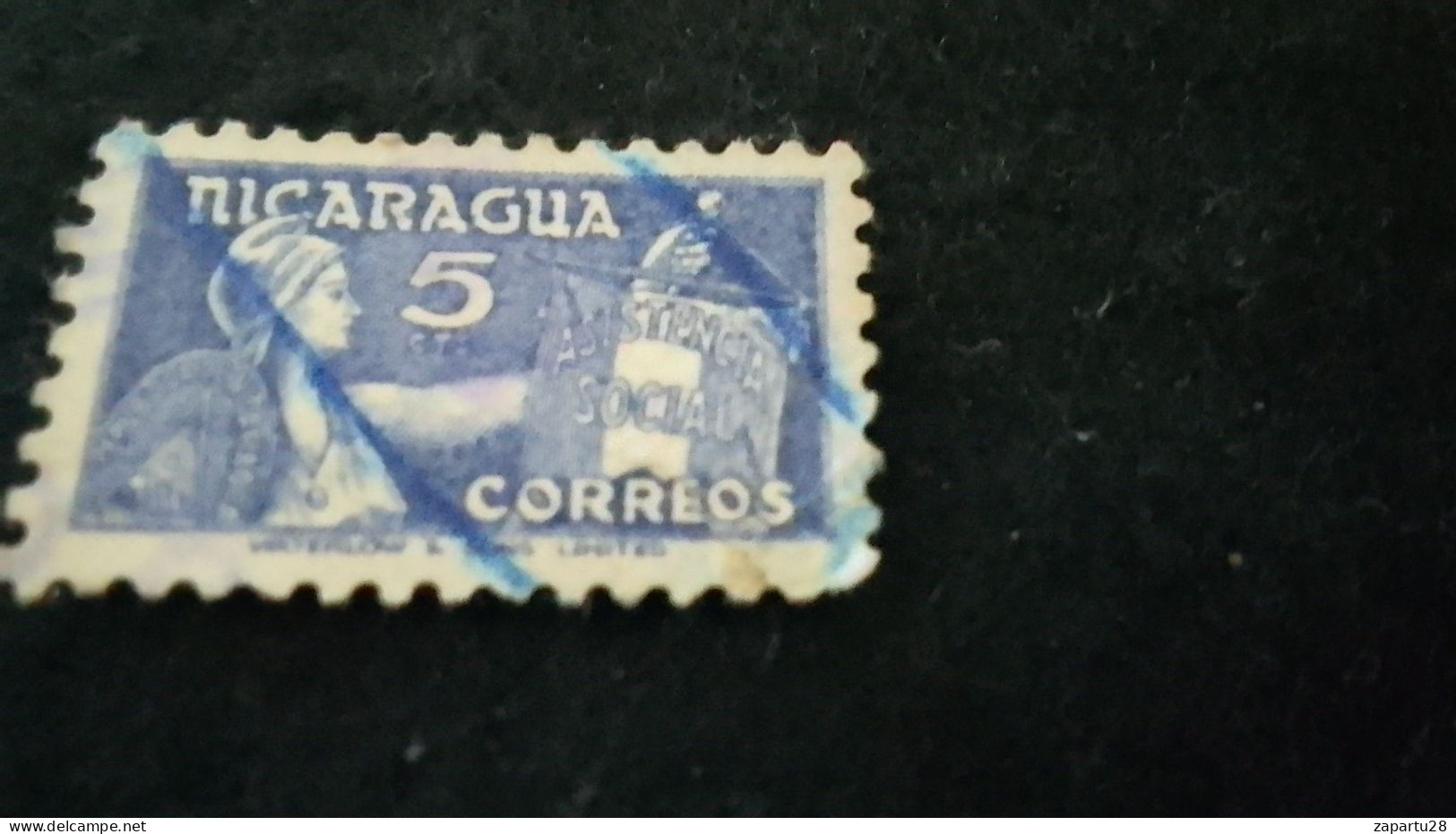 NİARAGUA- 1890-00   5  C.     DAMGALI - Nicaragua