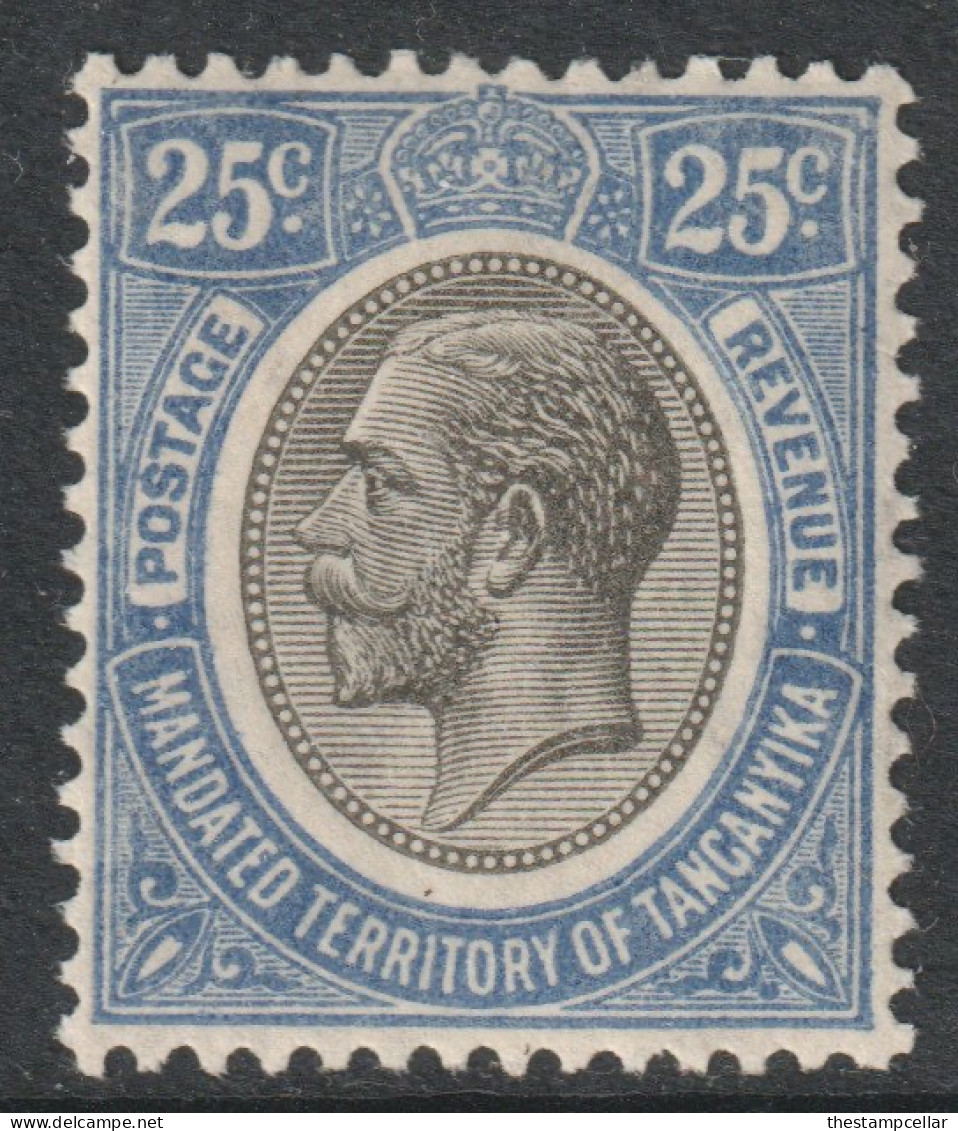 Tanganyika Scott 33 - SG97, 1927 George V 25c MH* - Tanganyika (...-1932)