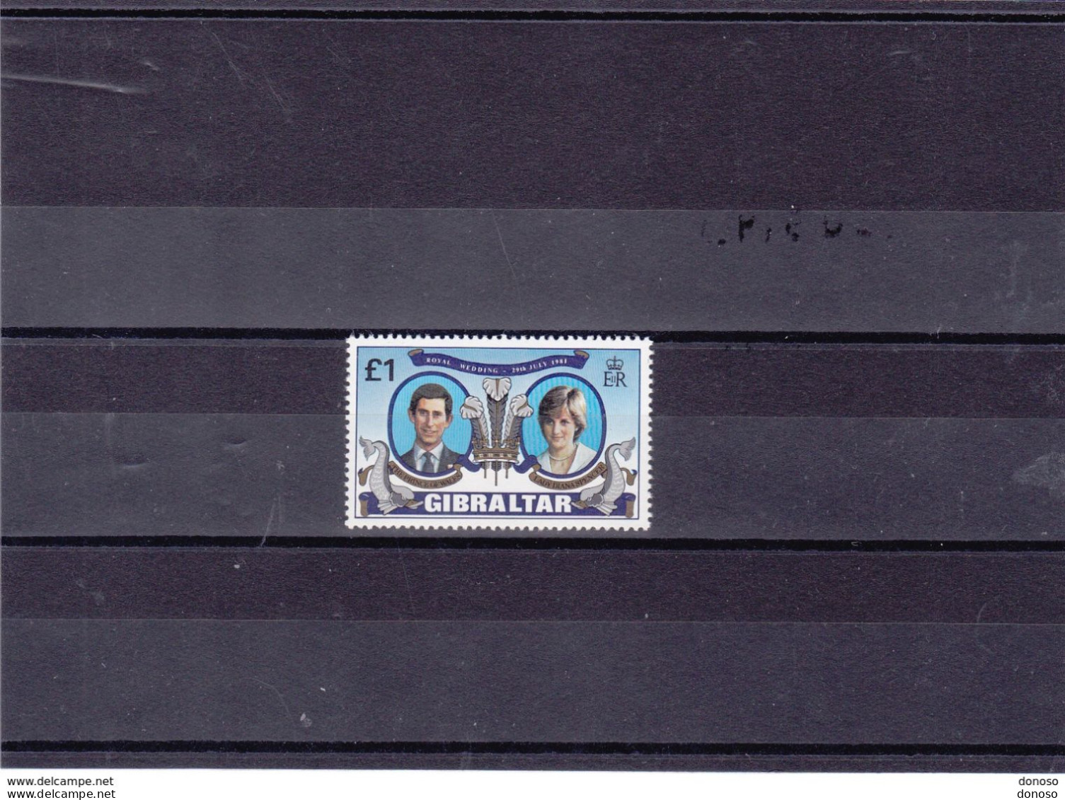 GIBRALTAR 1981 Mariage Prince Charles, Lady Diana Yvert 429, Michel 422 NEUF** MNH Cote 4 Euros - Gibraltar