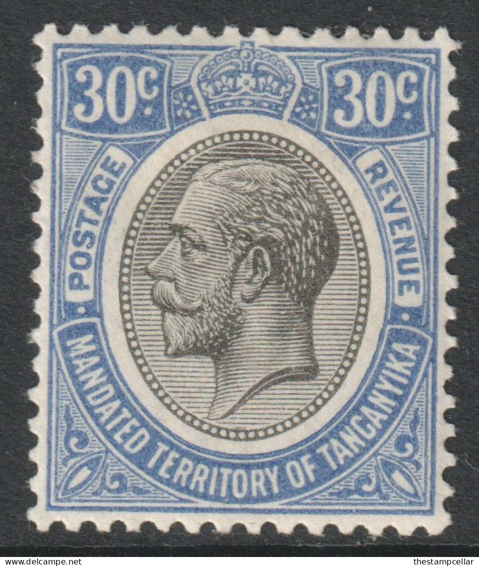 Tanganyika Scott 35 - SG98a, 1927 George V 30c MH* - Tanganyika (...-1932)