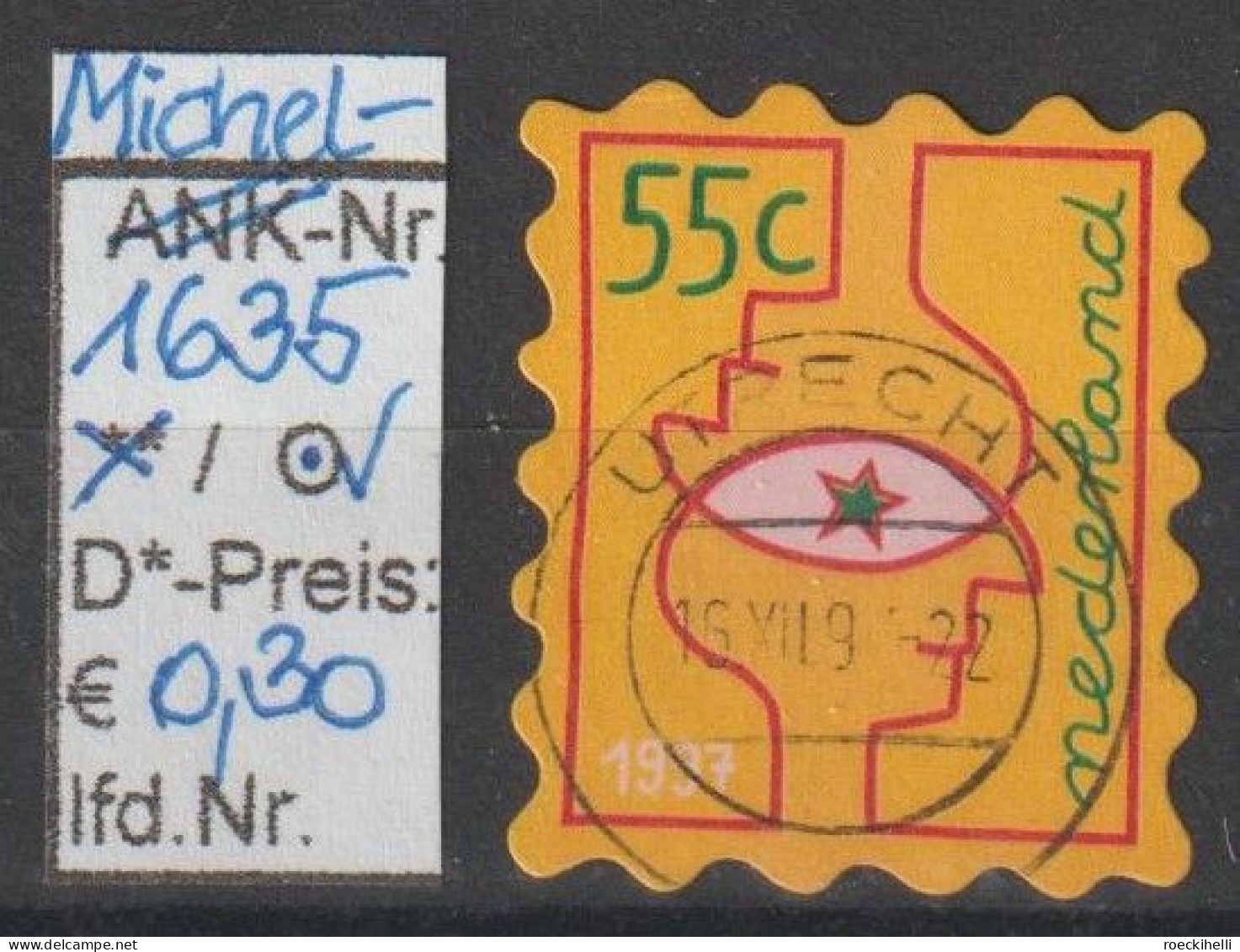 1997 - NIEDERLANDE - SM "Dez.marken" 55 C Mehrf. - O  Gestempelt - S.Scan (1635o Nl) - Used Stamps