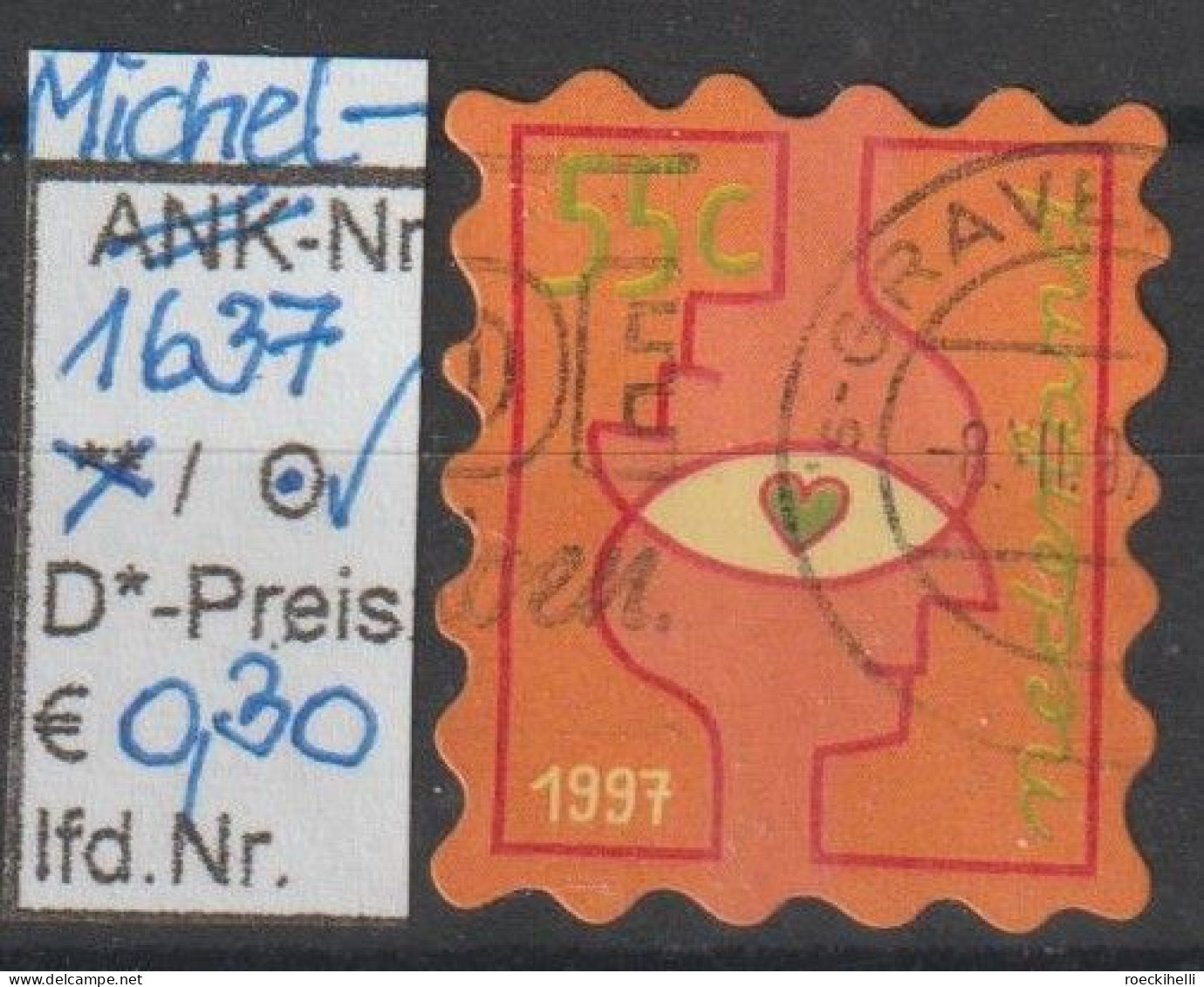 1997 - NIEDERLANDE - SM "Dez.marken" 55 C Mehrf. - O  Gestempelt - S.Scan (1637o Nl) - Used Stamps
