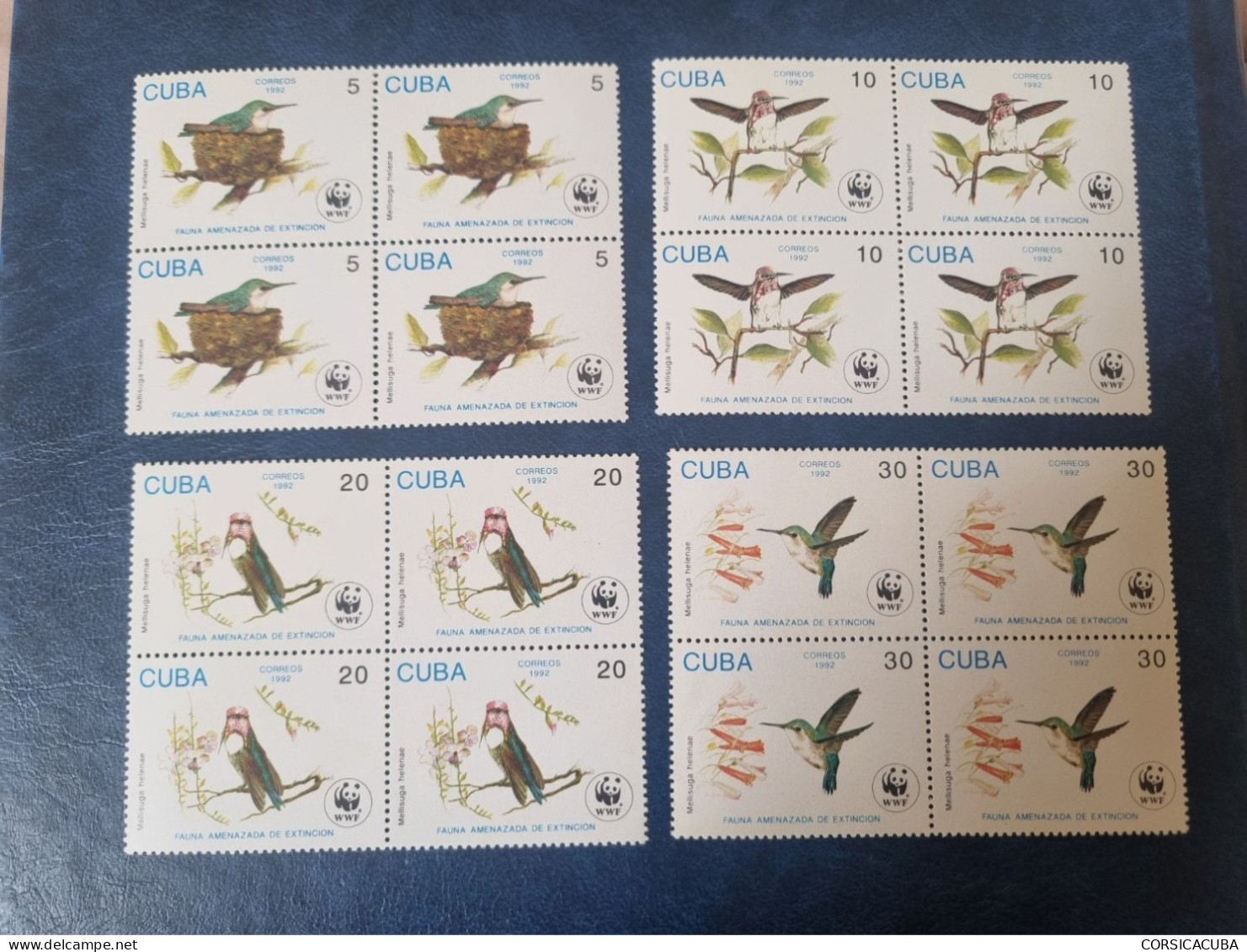 CUBA  NEUF  1992    FAUNA  AMENAZADA  //   PARFAIT  ETAT  //  1er  CHOIX  //  Bloc De 4 - Unused Stamps