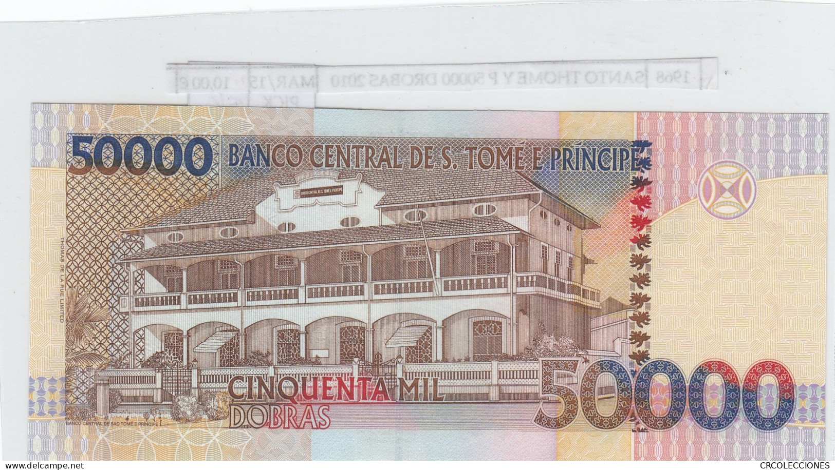 BILLETE ST. THOMAS Y PRINCIPE 50.000 DROBAS 2010 P-68d  SIN CIRCULAR - Otros – Africa