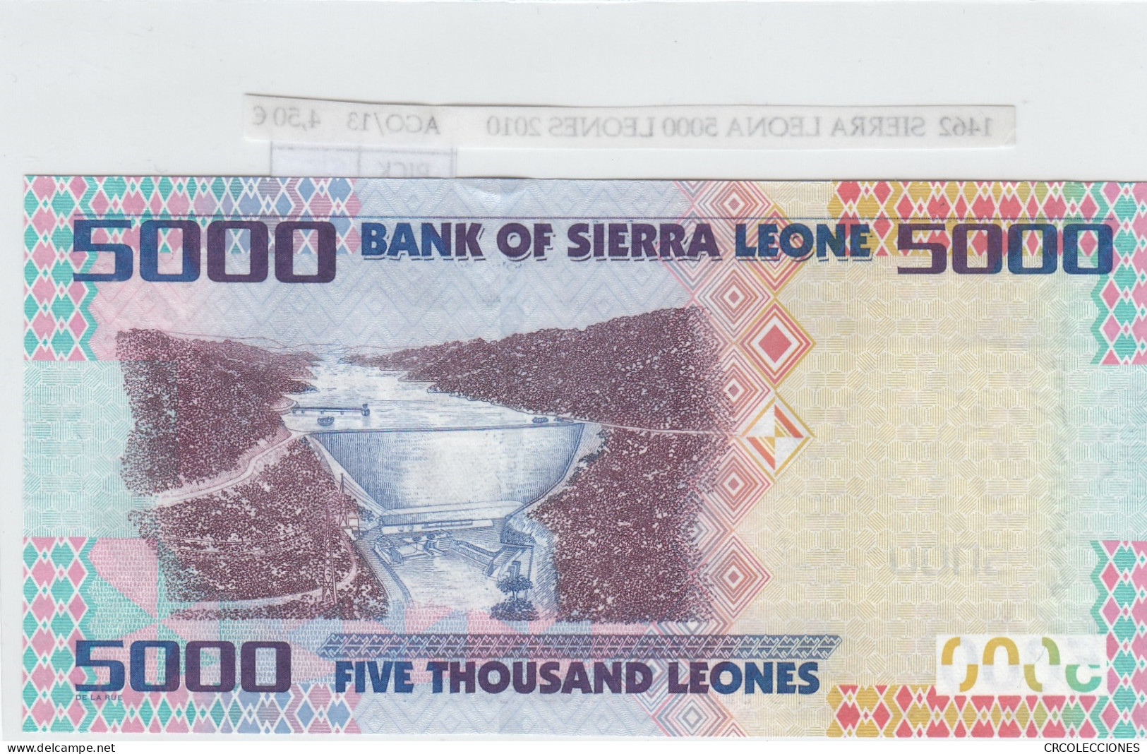 BILLETE SIERRA LEONA 5.000 LEONES 2010 P-32a SIN CIRCULAR - Otros – Africa