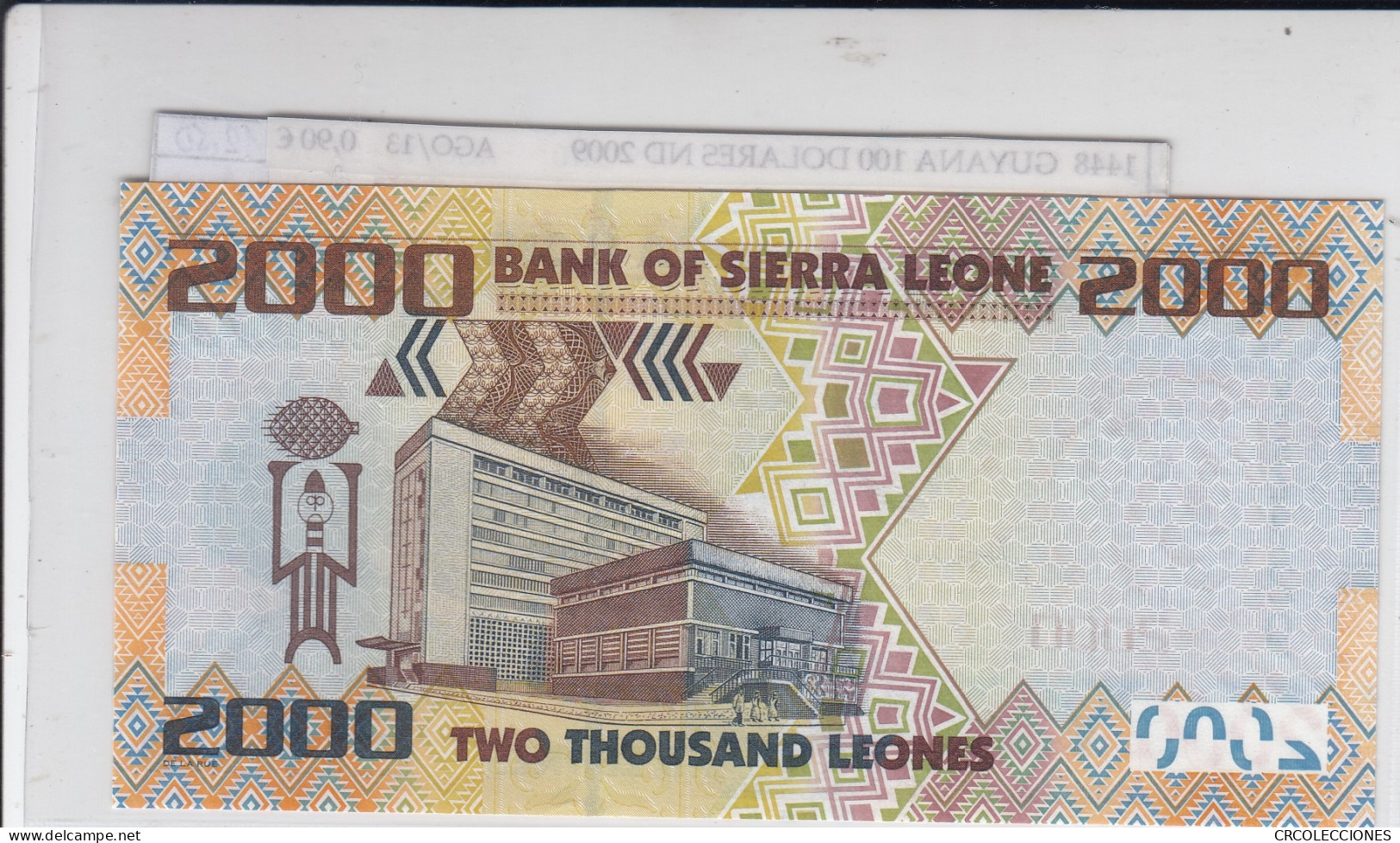 BILLETE SIERRA LEONA 2.000 LEONES 2010 P-31a SIN CIRCULAR - Autres - Afrique