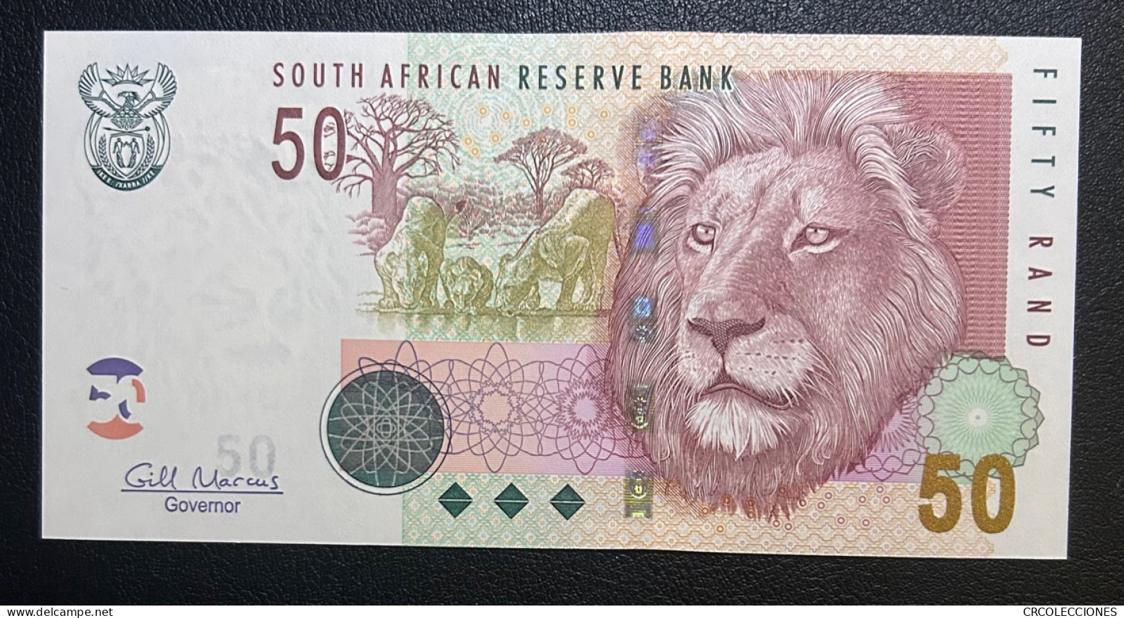 BILLETE SUDAFRICA 50 RAND 2009 P-130b AÃ‘O RARO SIN CIRCULAR - Autres - Afrique