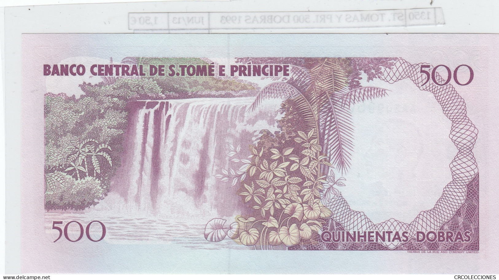 BILLETE ST. THOMAS Y PRINCIPE 500 DOBRAS 1993 P-63 SIN CIRCULAR - Sonstige – Afrika